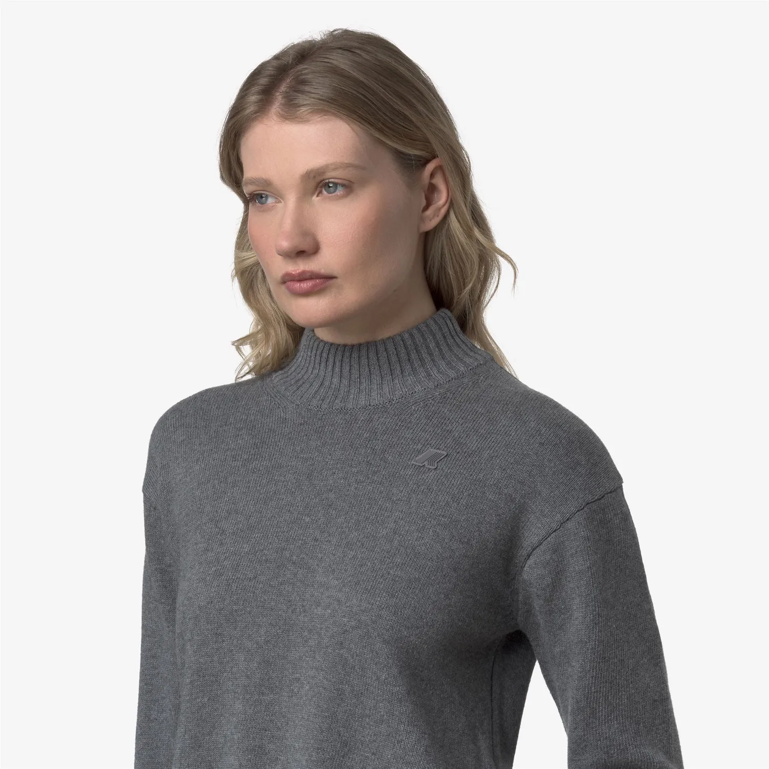 K-Way Agata Cotton Cashmere pulover dama Grey Smoked casmir