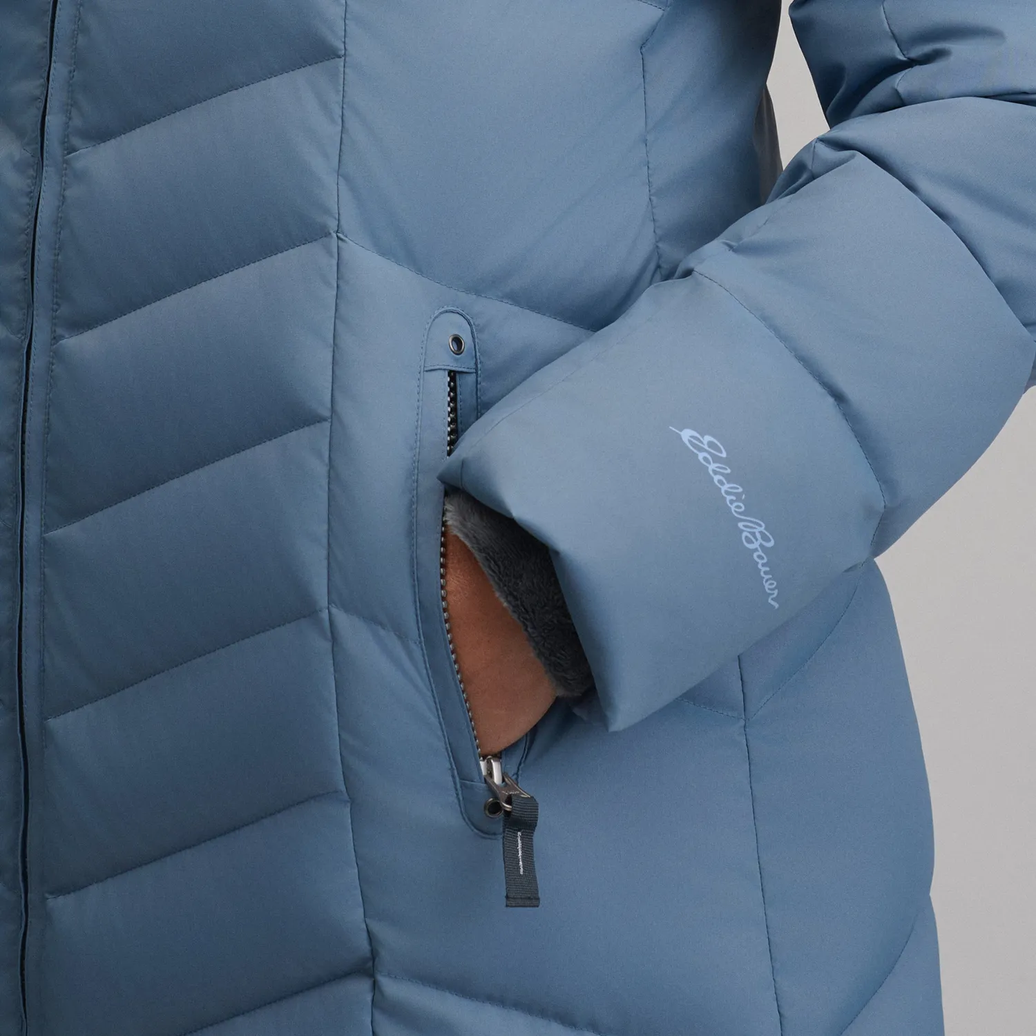Eddie Bauer Sun Valley parka puf neagra