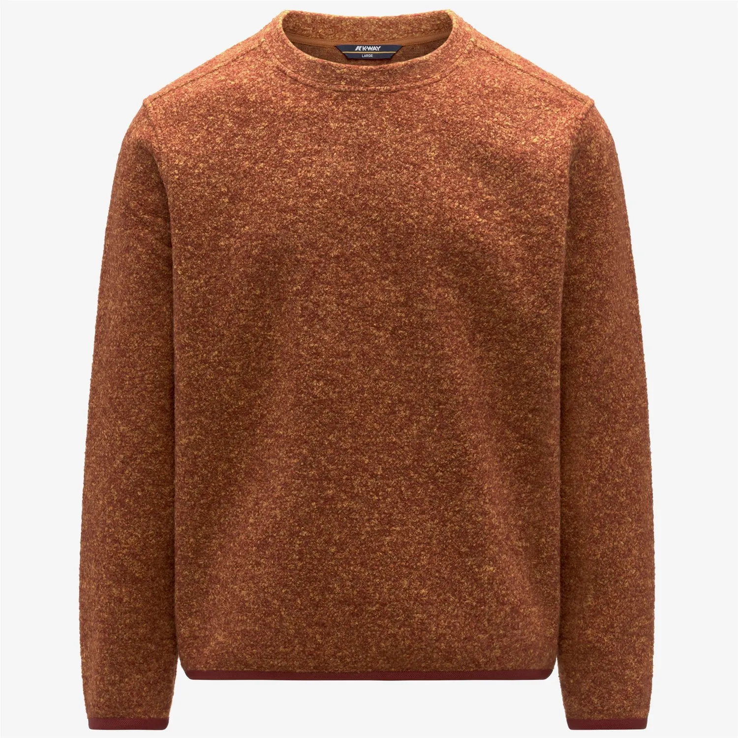 K-Way Gaillon Wool Blend pulover portocaliu lână