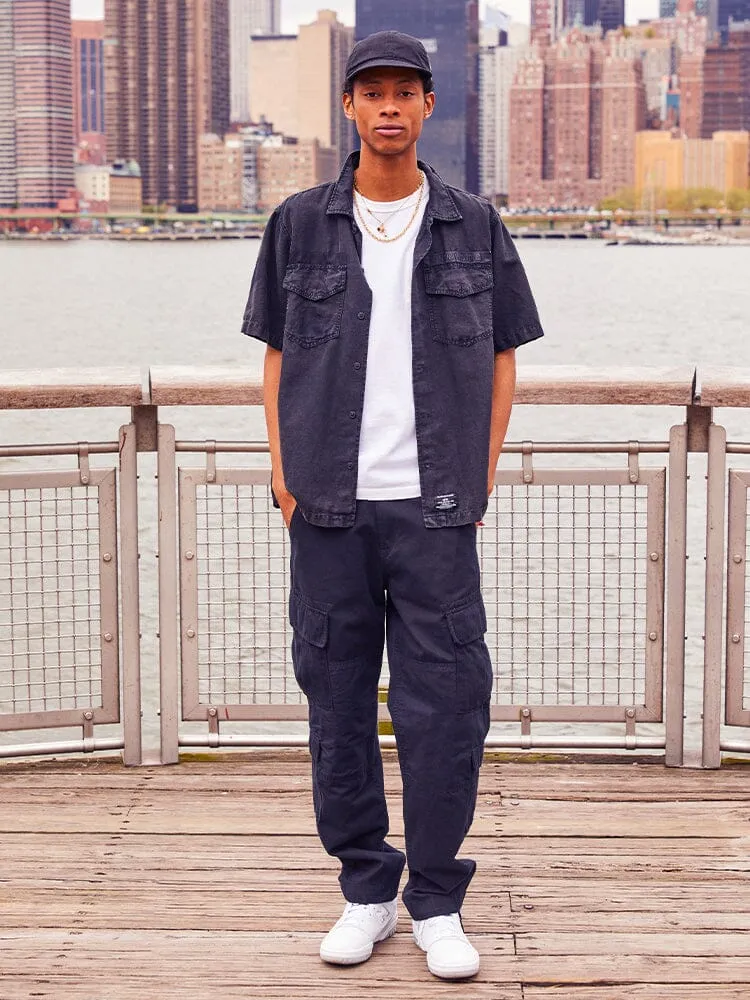 Alpha Industries ACU Pant pantaloni cargo Replica Blue bumbac