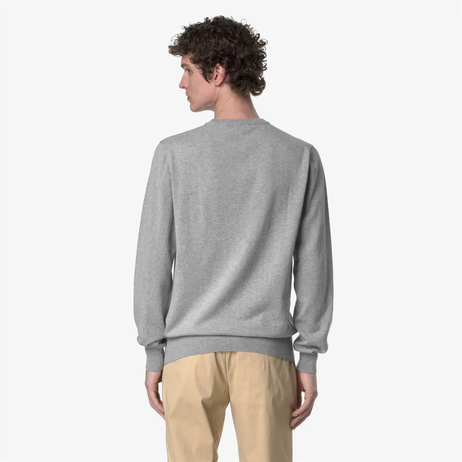 K-Way Sebastien Cotton pulover barbati Grey Mel bumbac