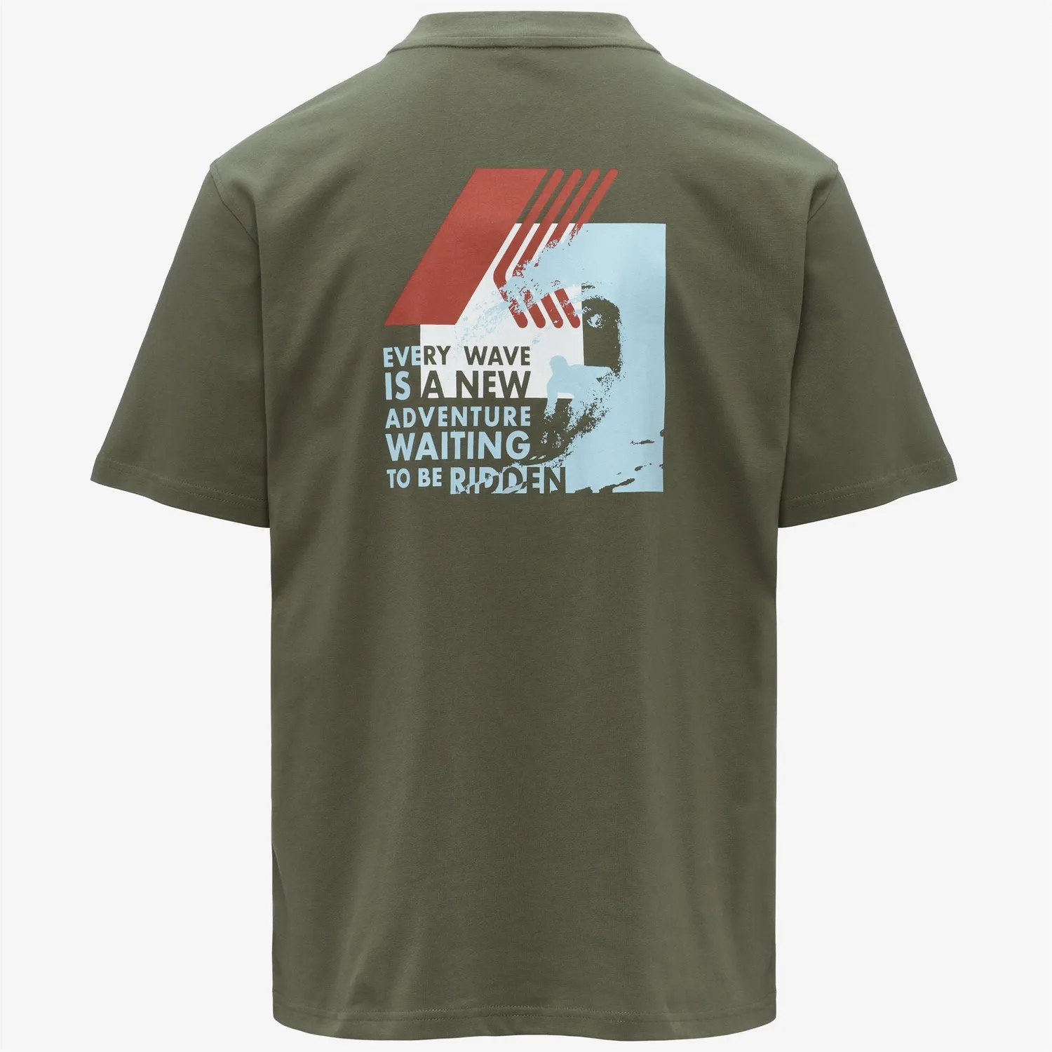 K-Way Solo K71356W tricou barbati verde bumbac