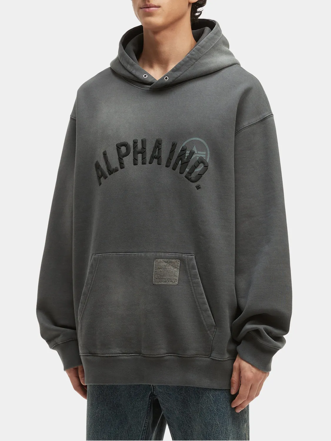 Alpha Industries Unfrm Washed hanorac ruginiu relaxat