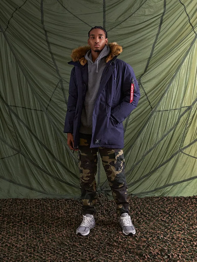 Alpha Industries N-3B Alpine Gen II parka Replica Blue foarte calda