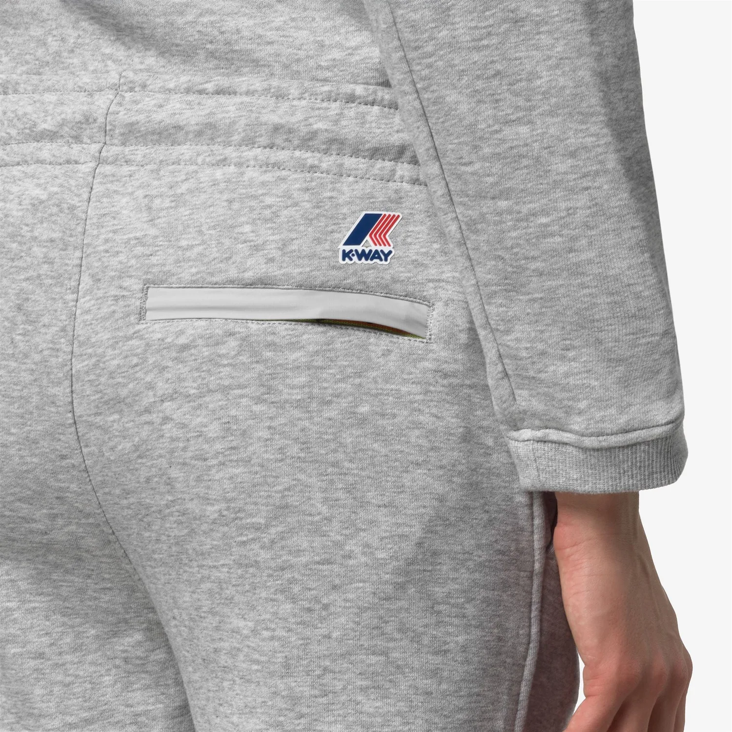 K-Way Philbert Poly Cotton pantaloni gri caldurosi