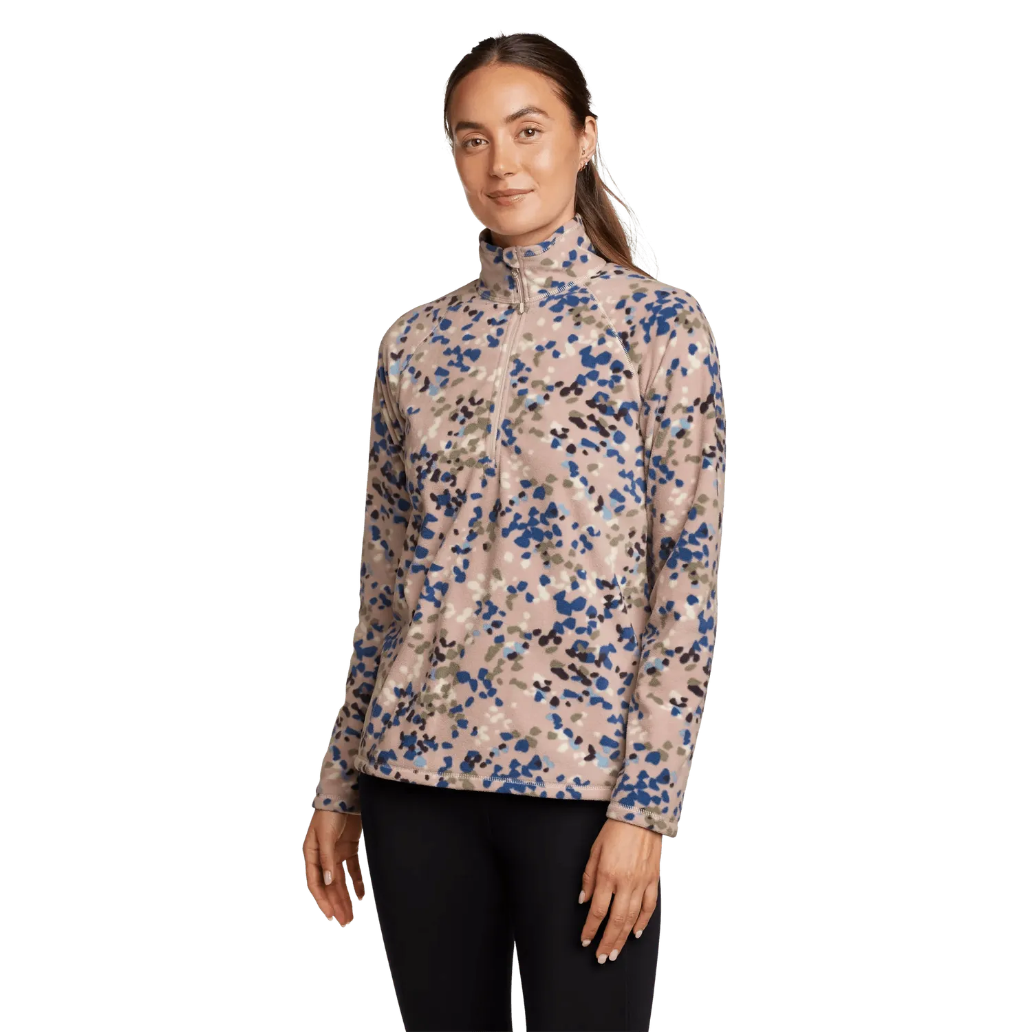 Eddie Bauer Quest bluză fleece mov fermoar scurt