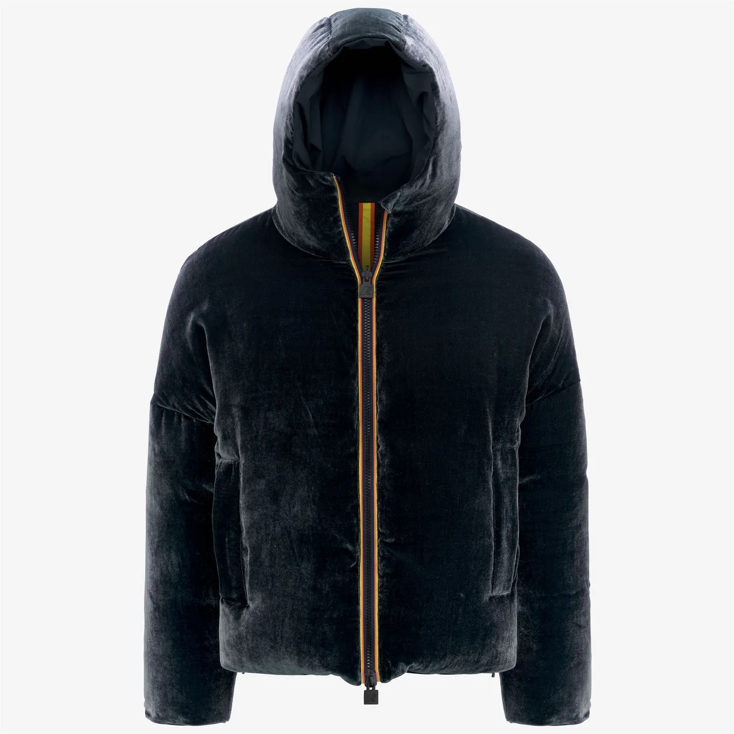 K-Way Clauder Velvet Thermo Double geaca neagra reversibila