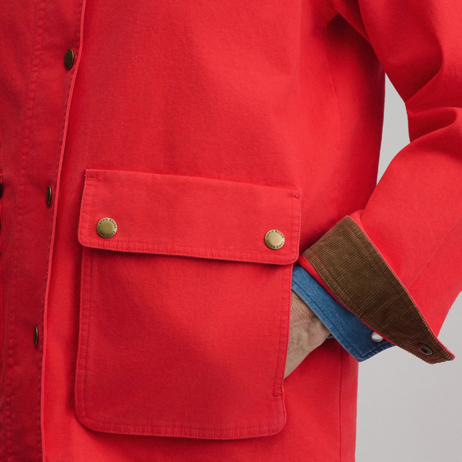 Eddie Bauer EB Barn Coat palton femei Cayenne bumbac
