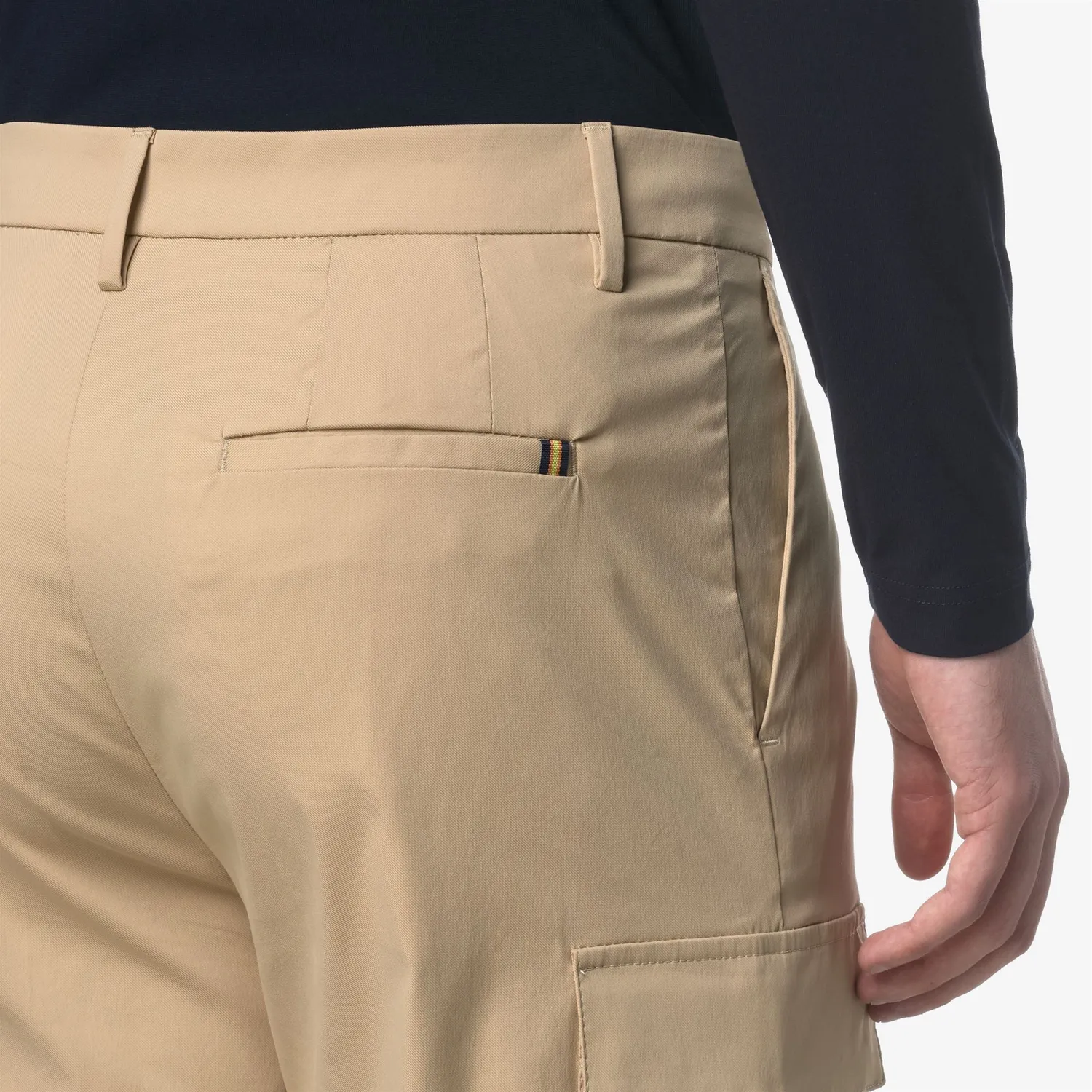 K-Way Serje Twill Tech bermude bej cargo elastice