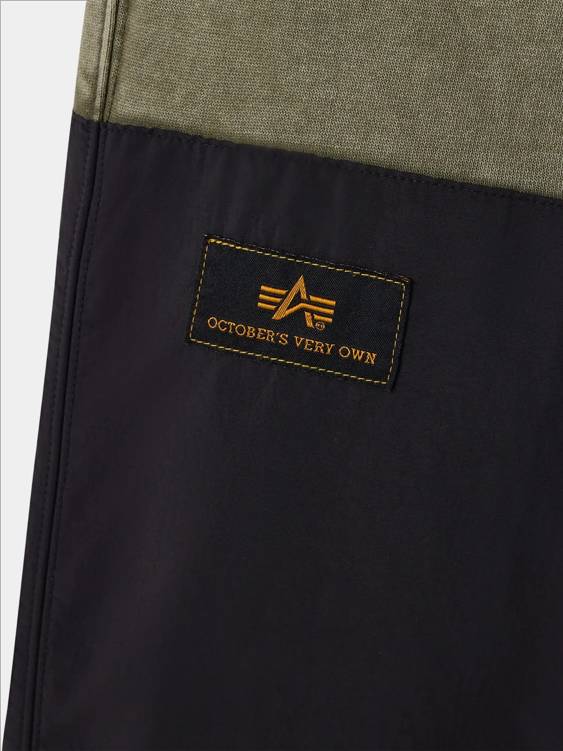 Alpha Industries OVO pantaloni fleece verzi bumbac relaxed