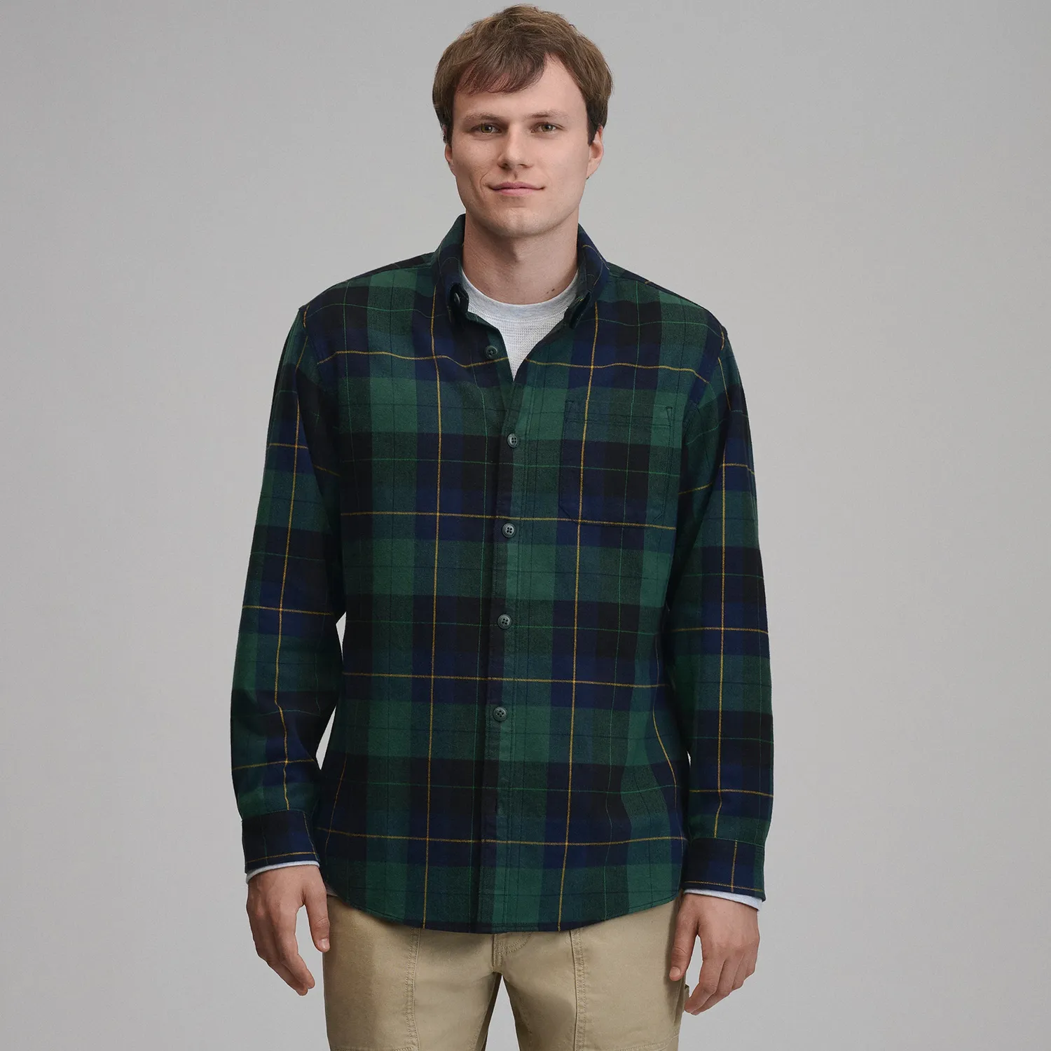 Eddie Bauer Favorite camasa flanel barbati bleumarin bumbac
