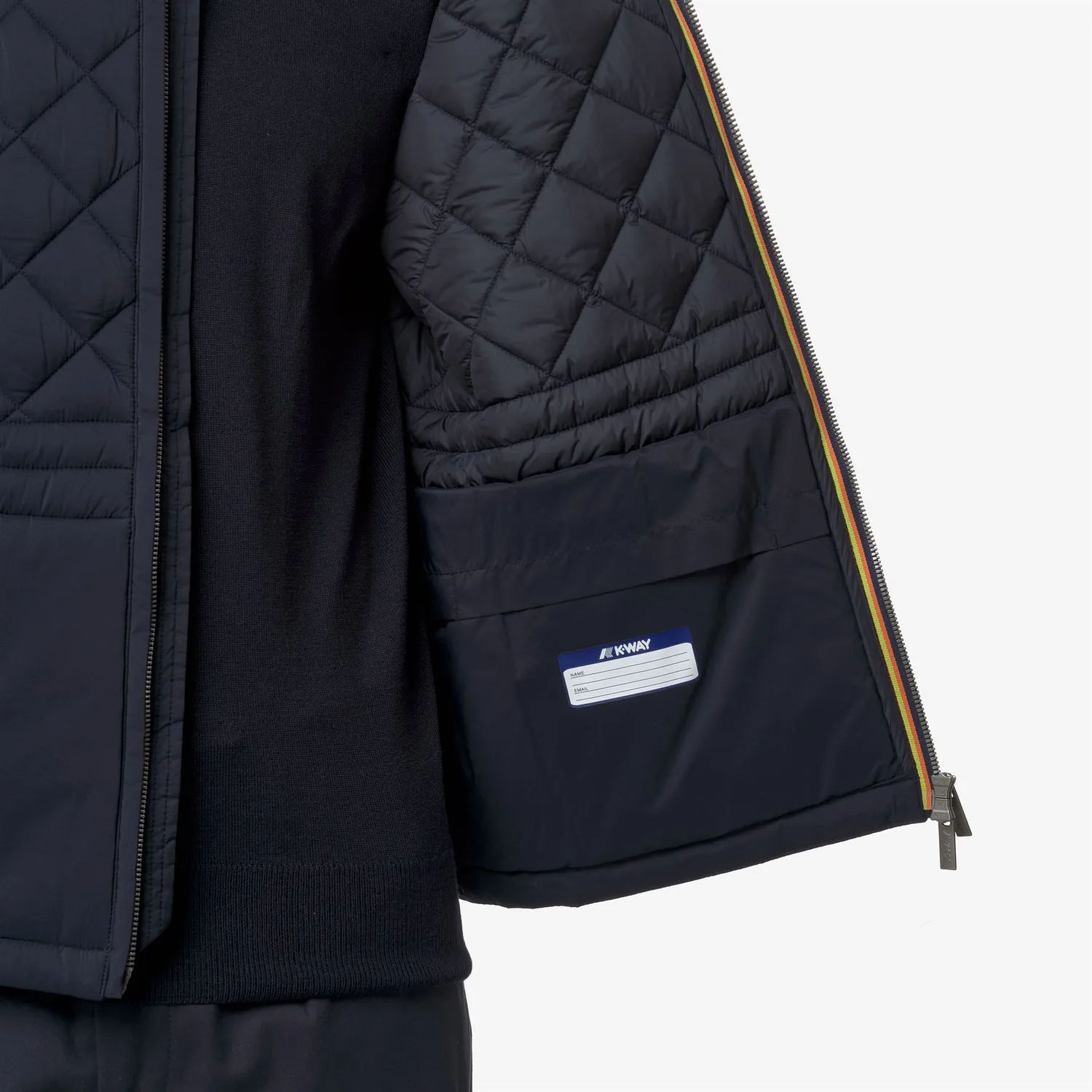 K-Way Bariol Premium Warm geaca barbati albastru matlasata