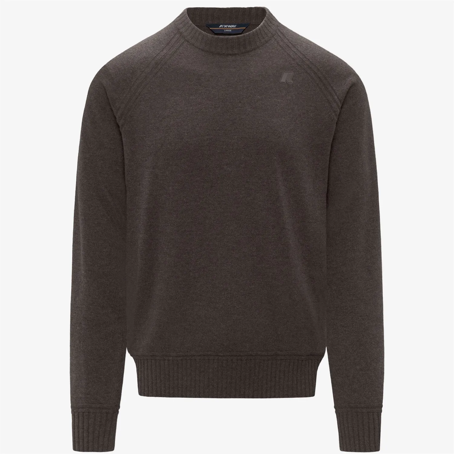 K-Way Sebas Wool Cashmere pulover maro lana calduros