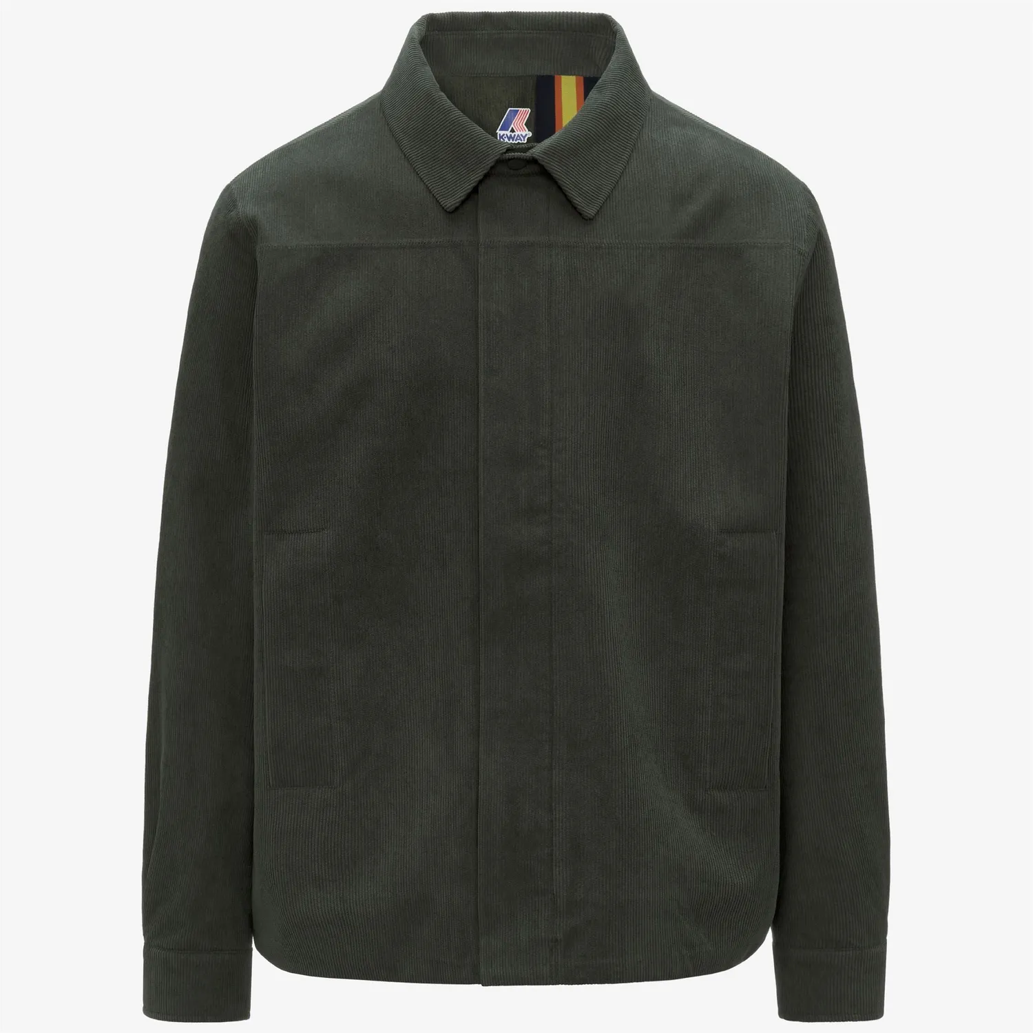 K-Way Shary Corduroy geaca barbati verde calduroasa