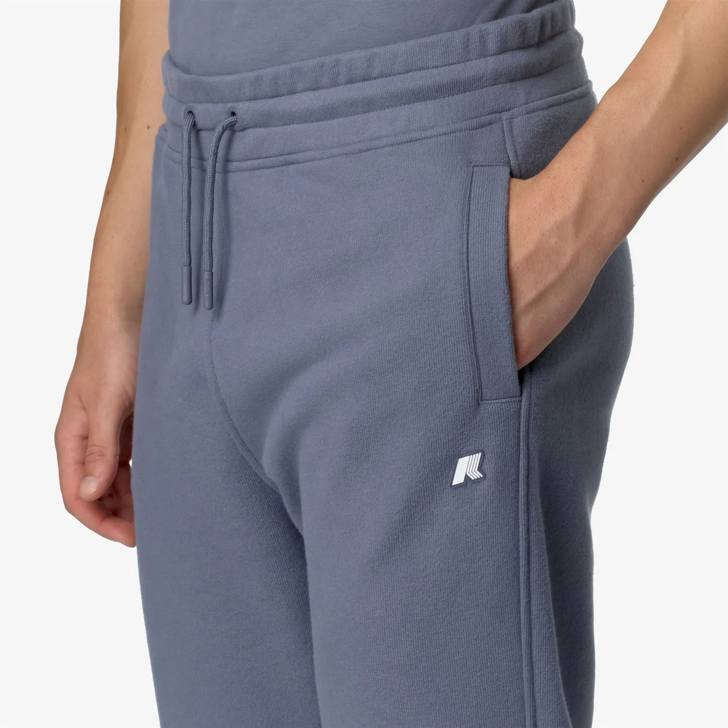K-Way Mickyel Heavy Fleece pantaloni sport gri albastru calduros