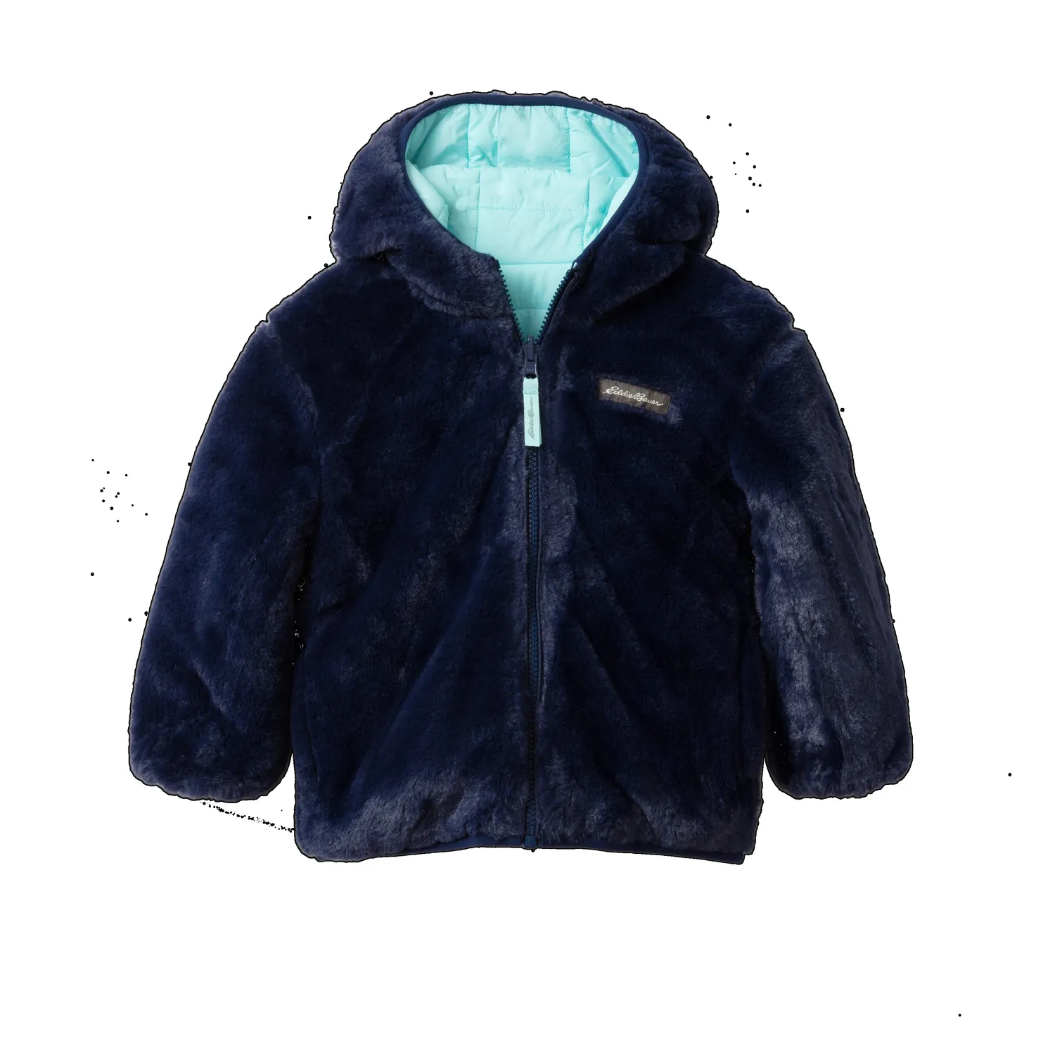 Eddie Bauer Deer Harbor Toddler Girls Reversible geaca aqua 2 fete