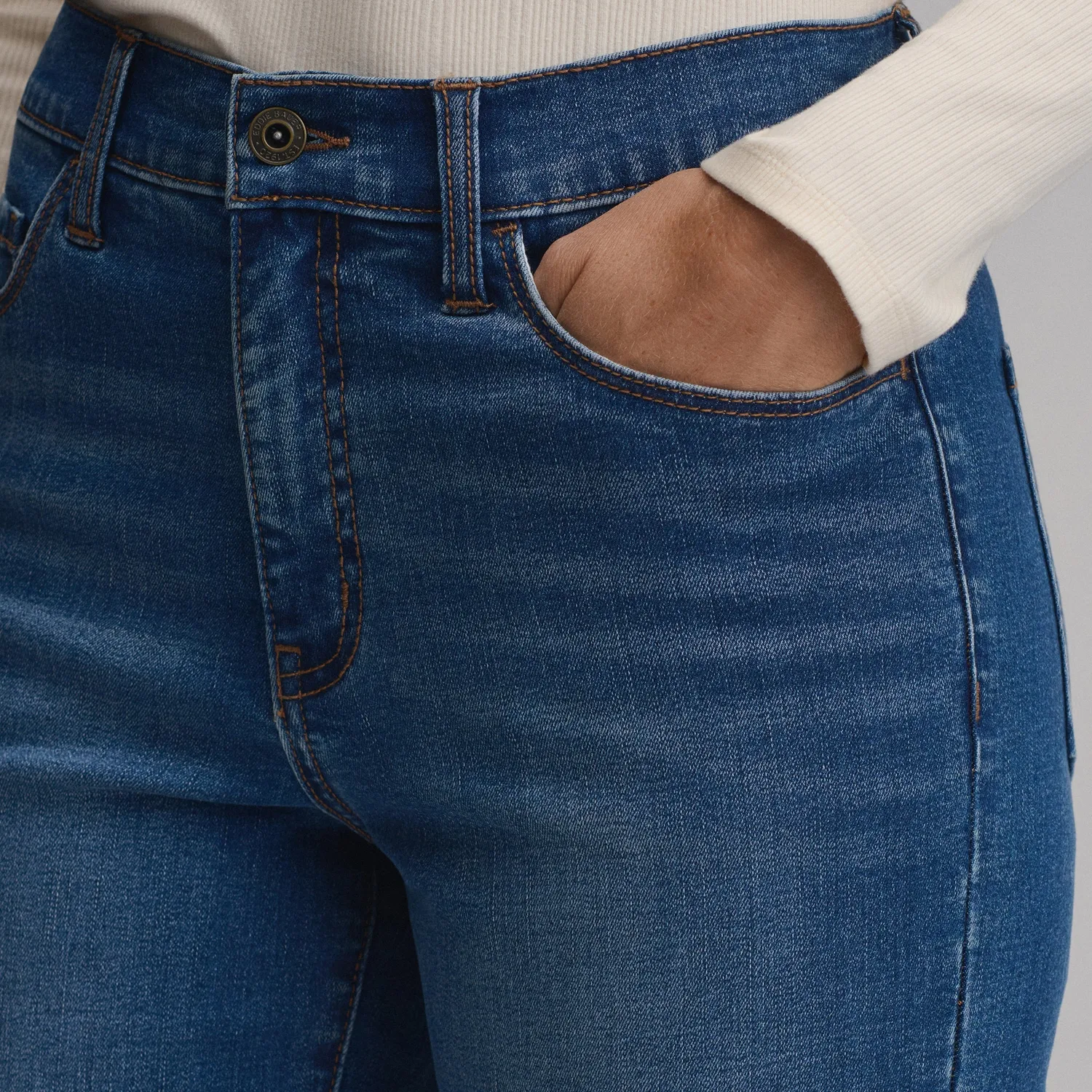 Eddie Bauer Venture Stretch Kick-Flare blugi Misty Blue elastici