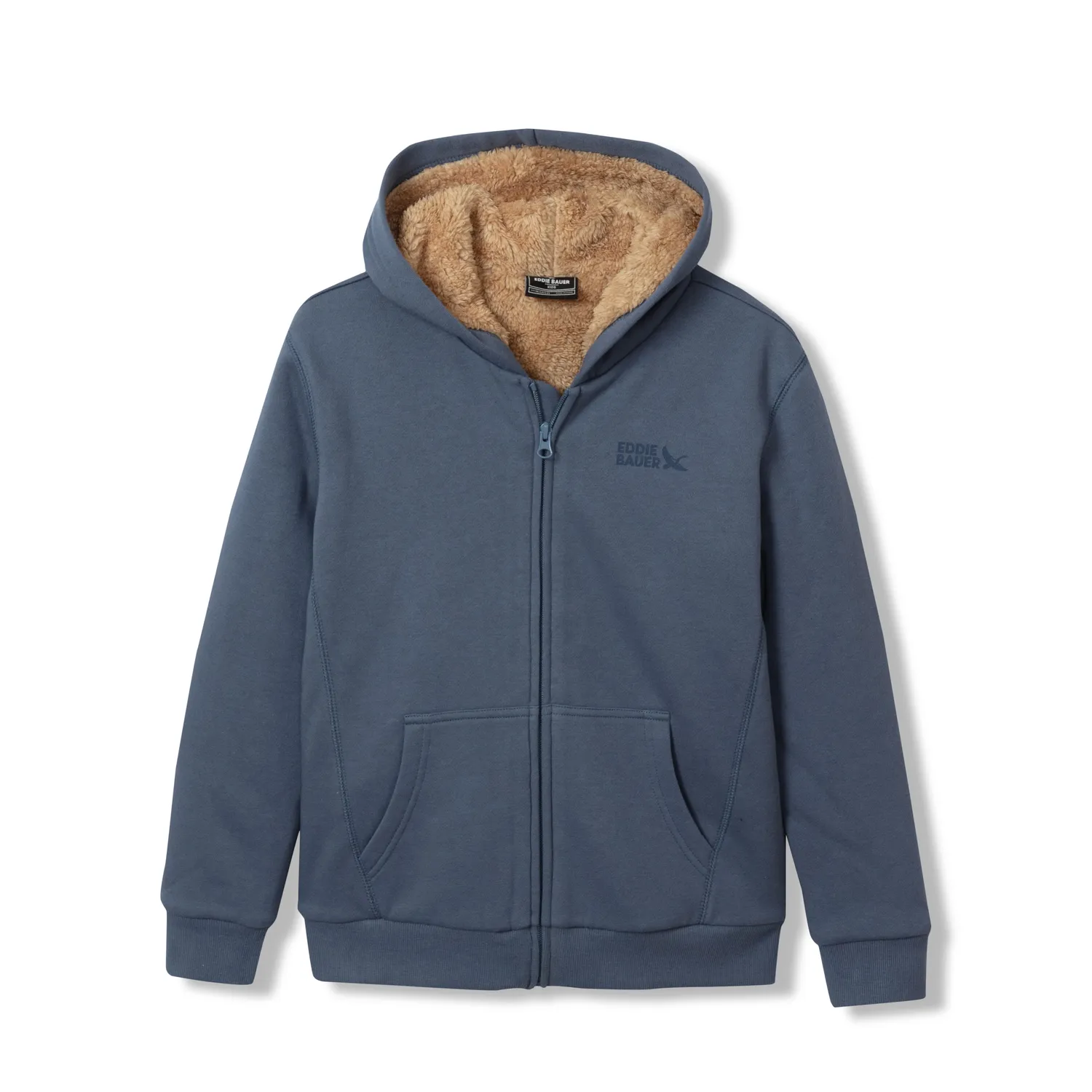 Eddie Bauer Camp Fleece hanorac băieți negru cu glugă