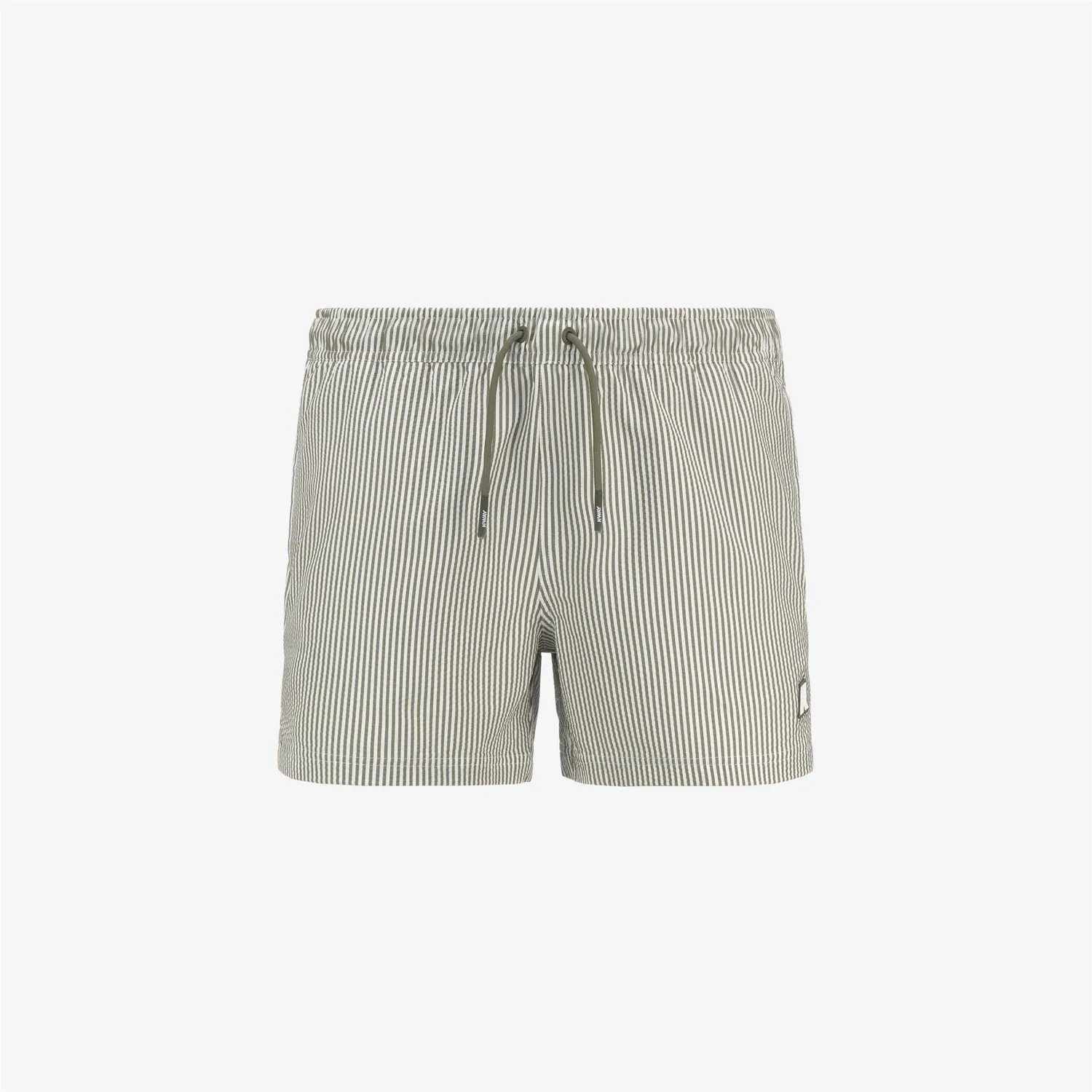 K-Way Hazel Mid Stripes șort baie bărbați alb-verde