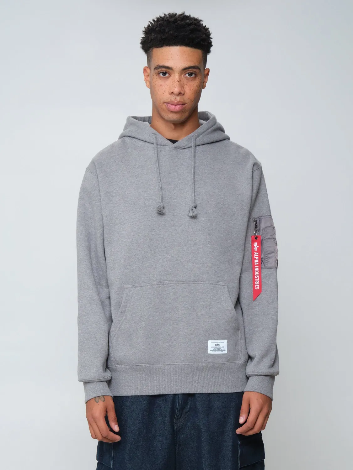 Alpha Industries Utility Pocket hanorac barbati negru bumbac