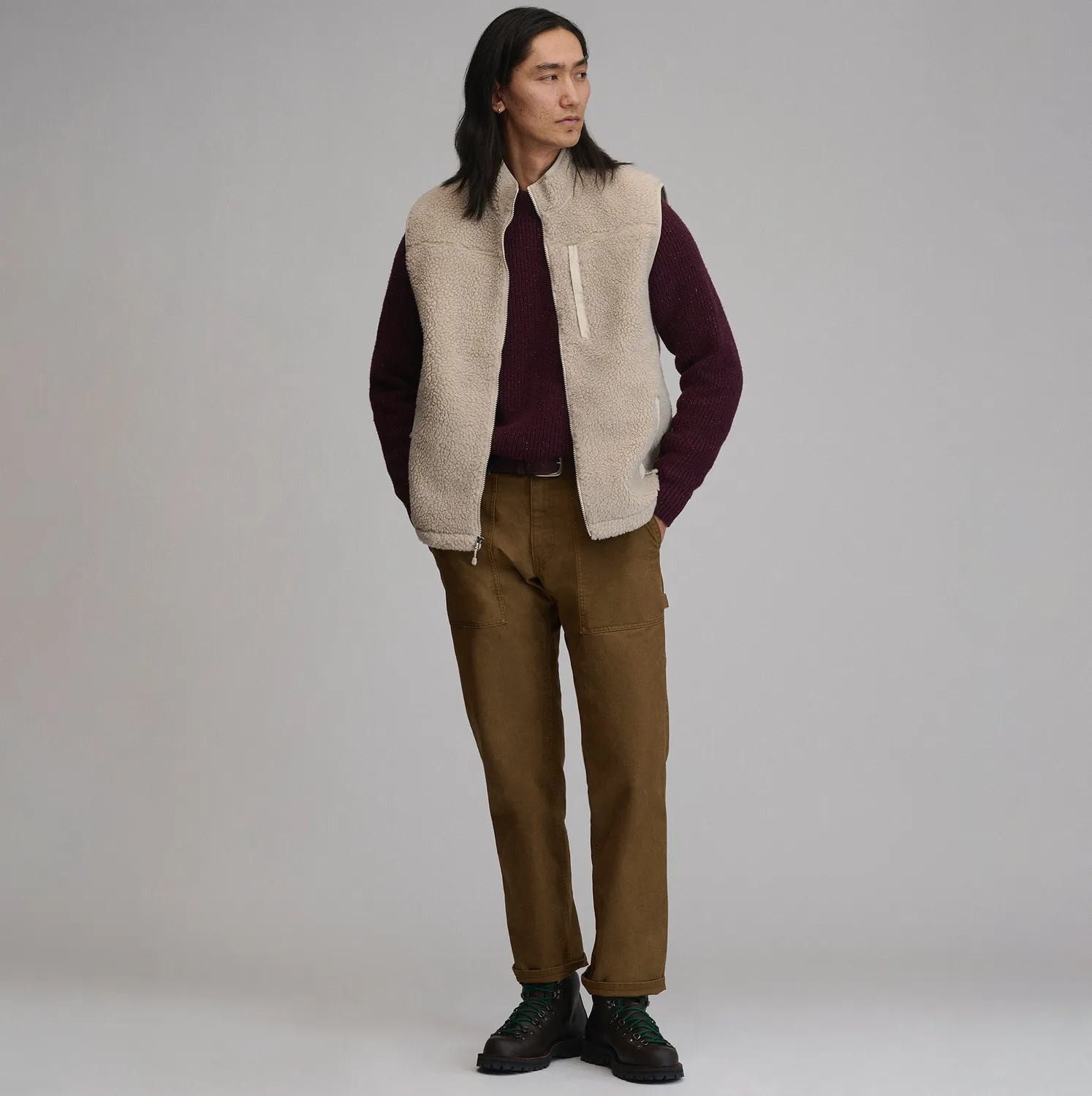 Eddie Bauer Fletcher Bay Crew pulover Navy Heather gros