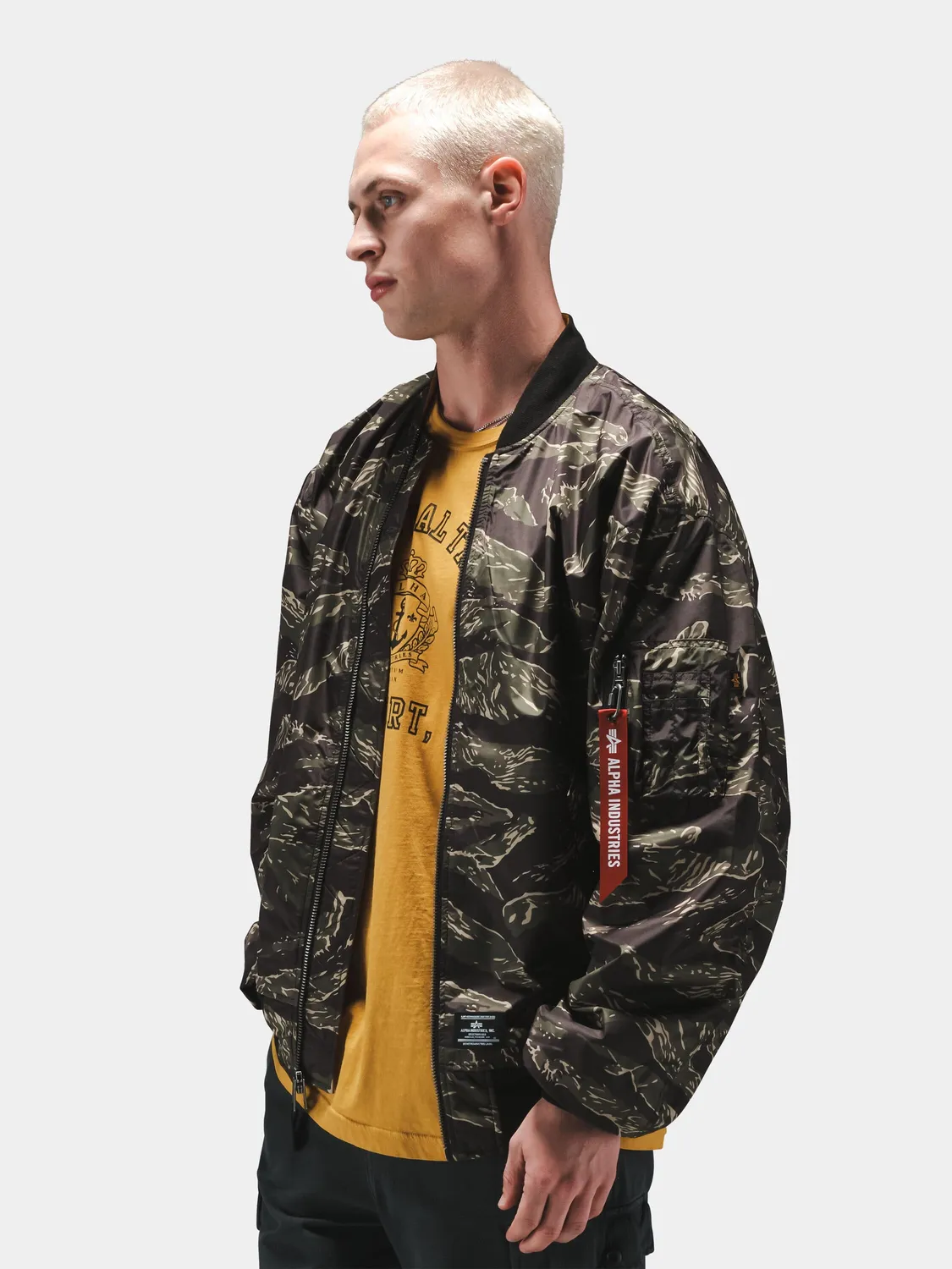Alpha Industries L-2B Oversized Bomber geaca reversibila neagra