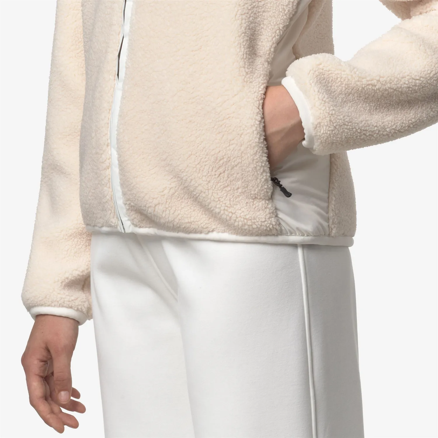 K-Way Bernardine 4.0 Orsetto fleece dama alb calduros