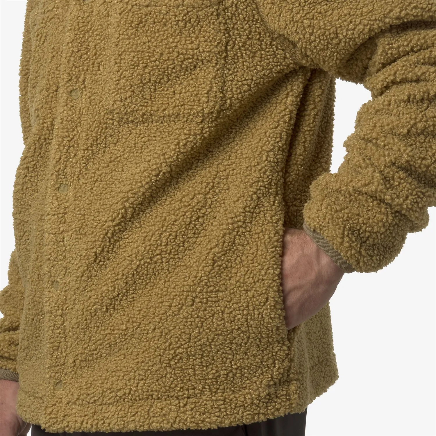 K-Way Cameron Sherpa Polar barbati bej caldura medie