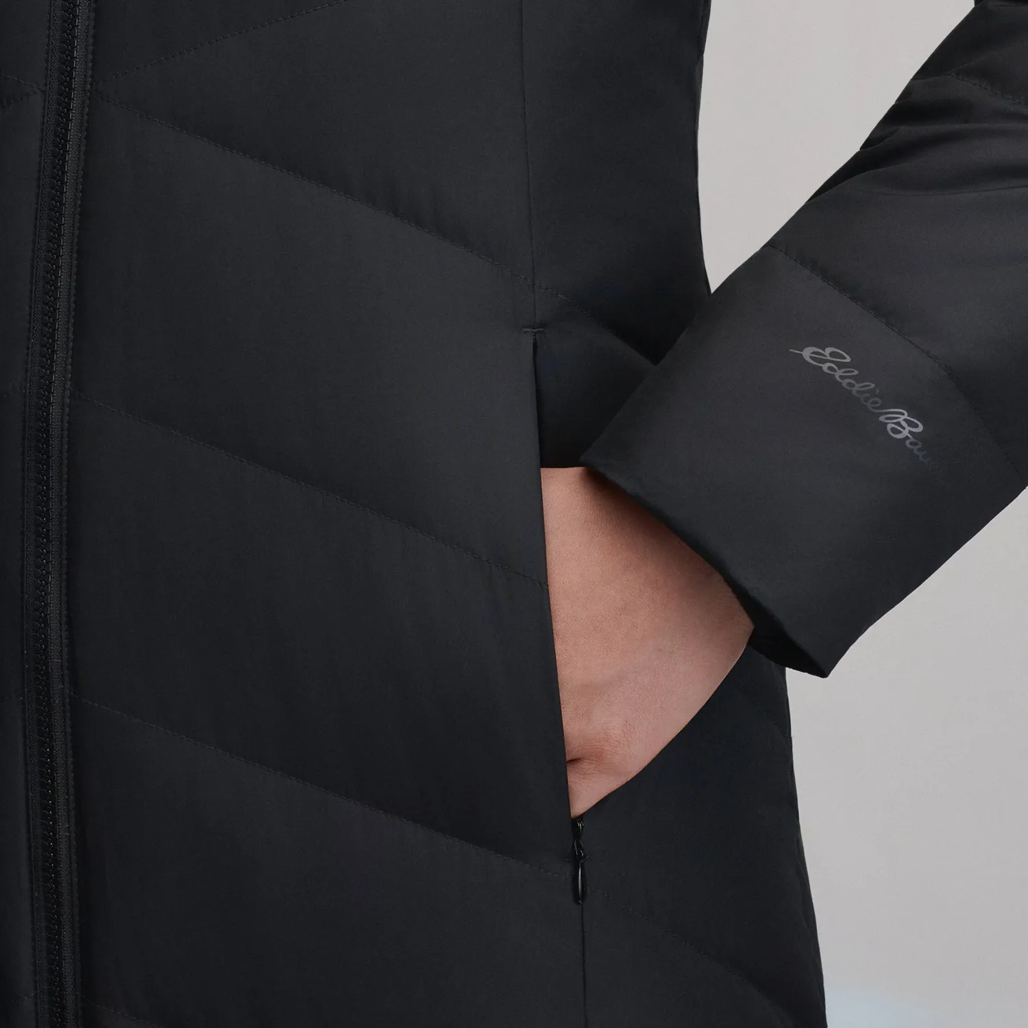 Eddie Bauer Classic Down palton puf damă negru