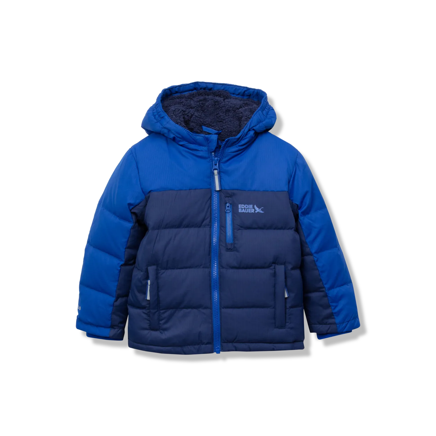 Eddie Bauer Classic Down geaca fetite canal blue puf