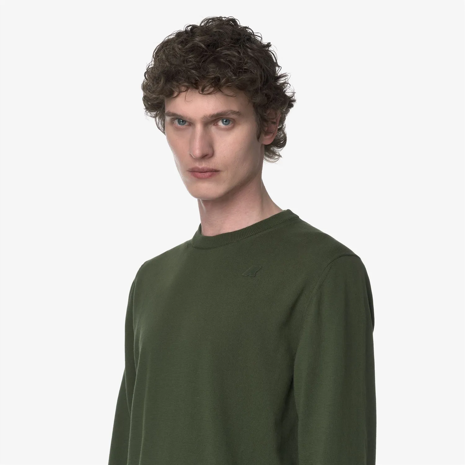 K-Way Sebastien Cotton pulover bărbați verde