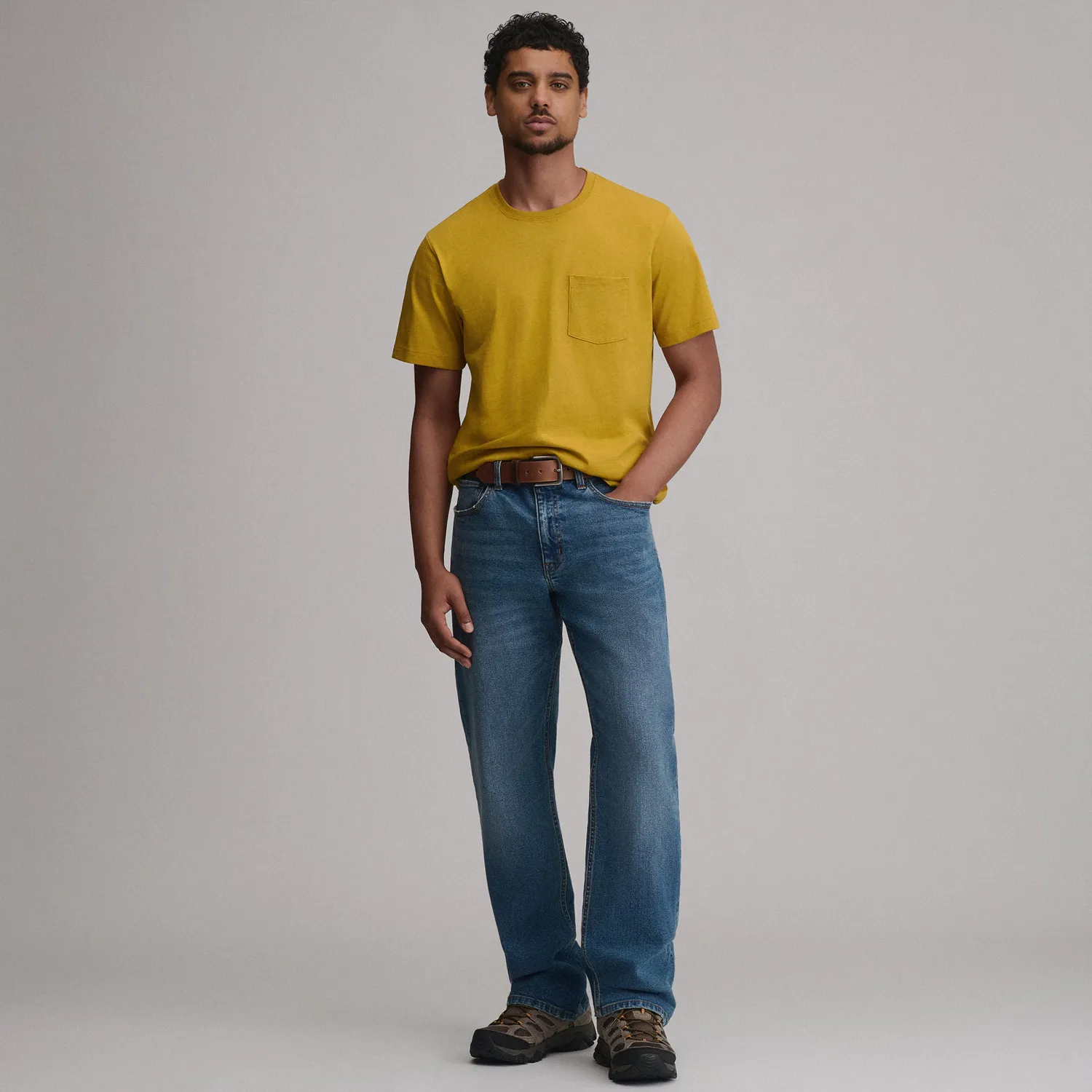Eddie Bauer Legend Wash Pocket tricou bumbac White M cu buzunar