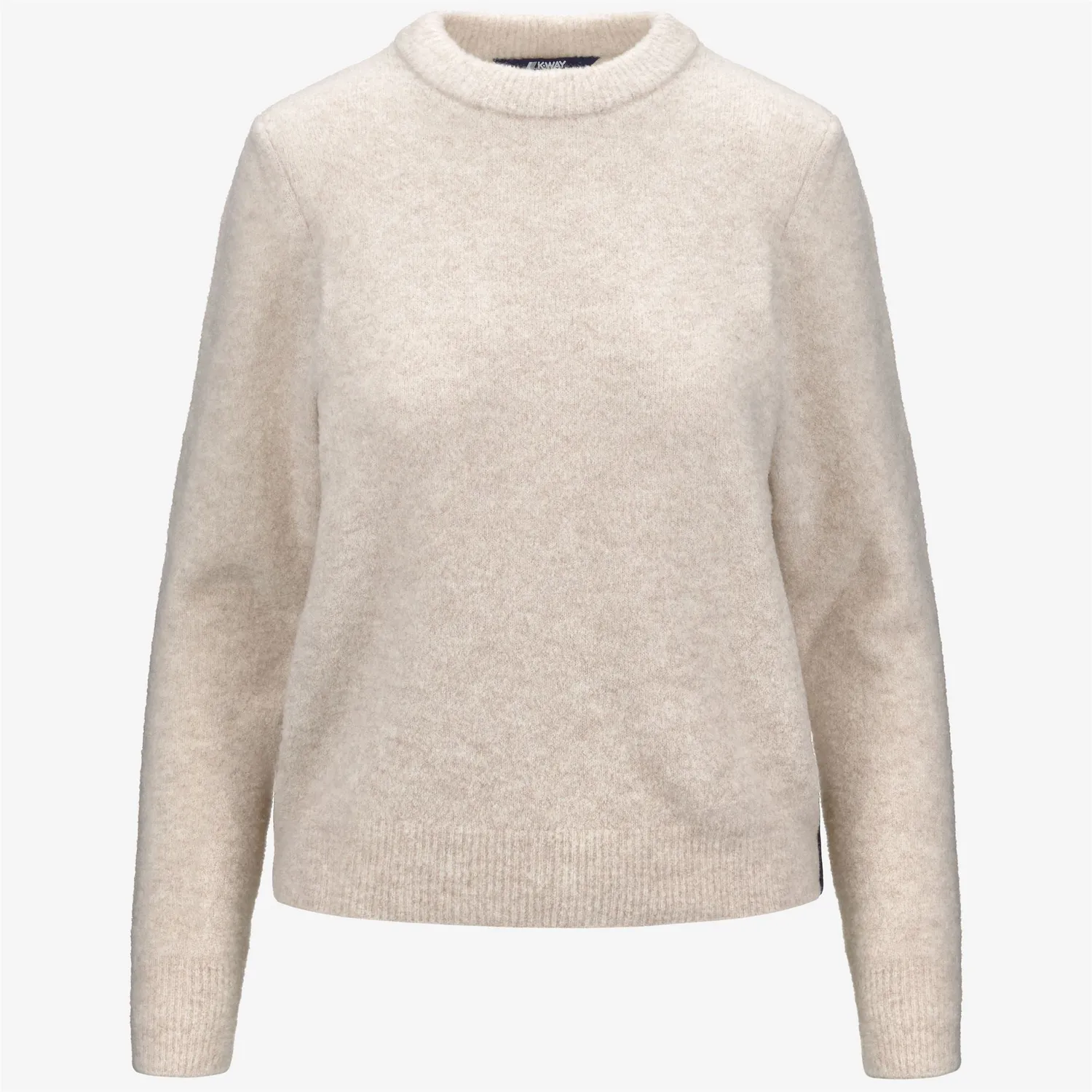 K-Way Clarisse Wool Merino Boucle pulover bej Moonbeam lana