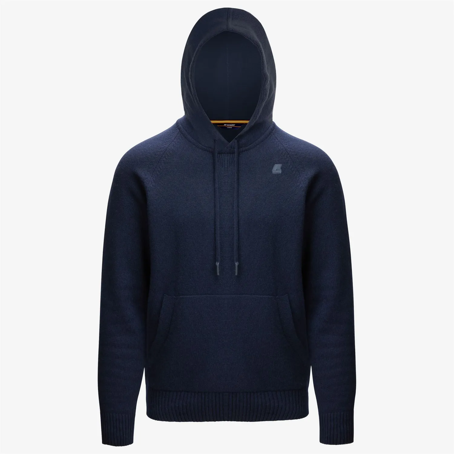 K-Way Richie Lambswool pulover albastru cu glugă