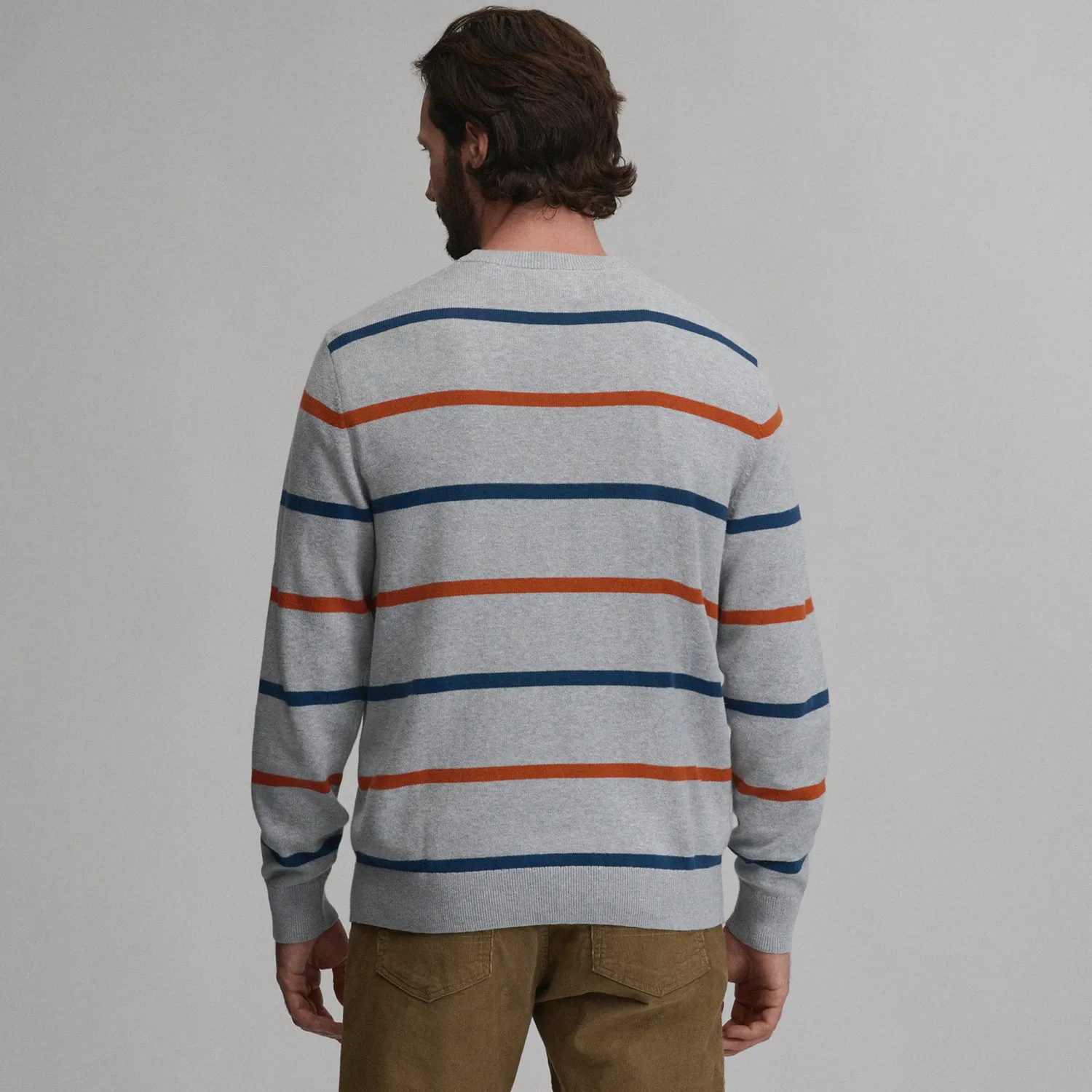 Eddie Bauer Classic Crew Stripe pulover dungi Brook calduros