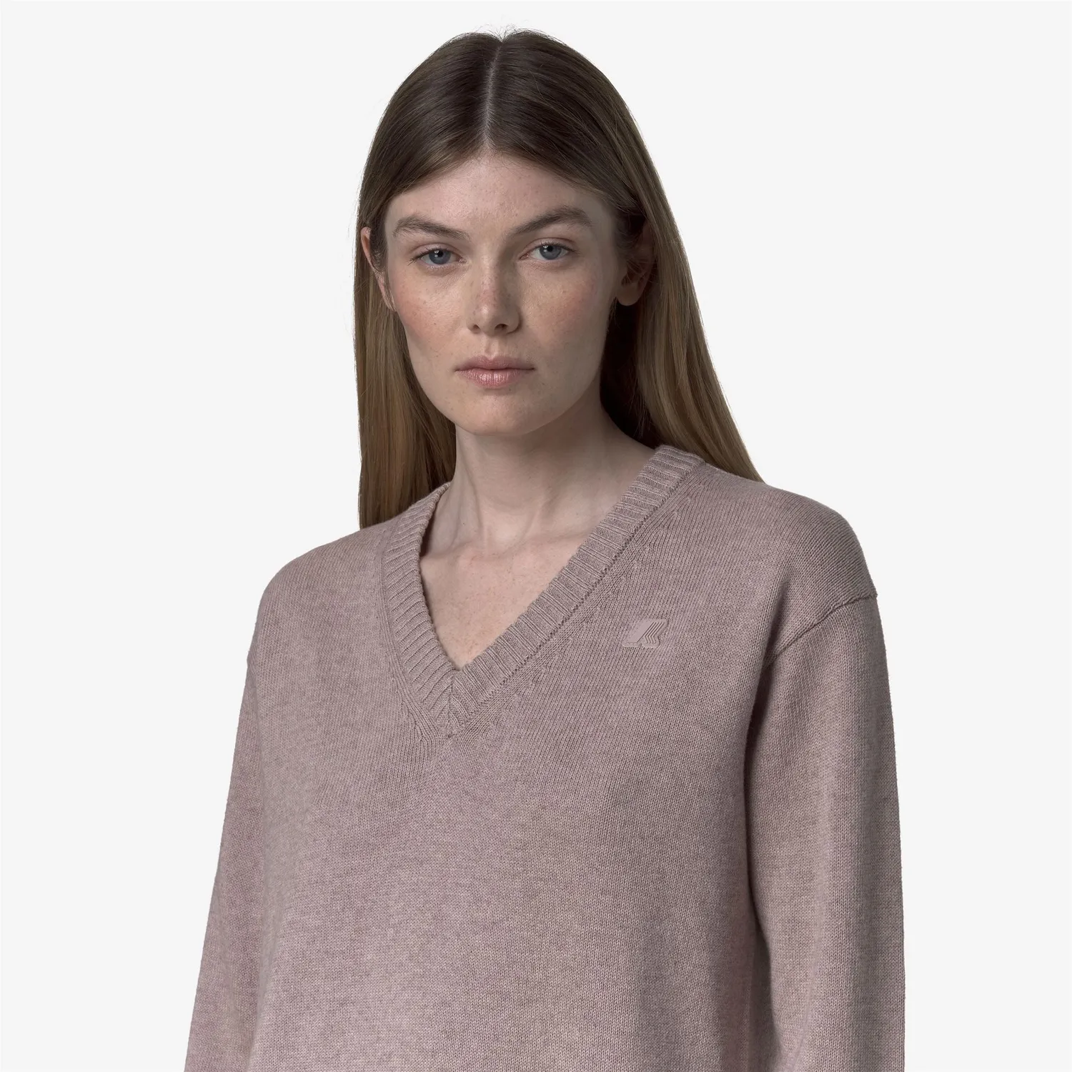 K-Way Adine Cotton Cashmere pulover dama roz