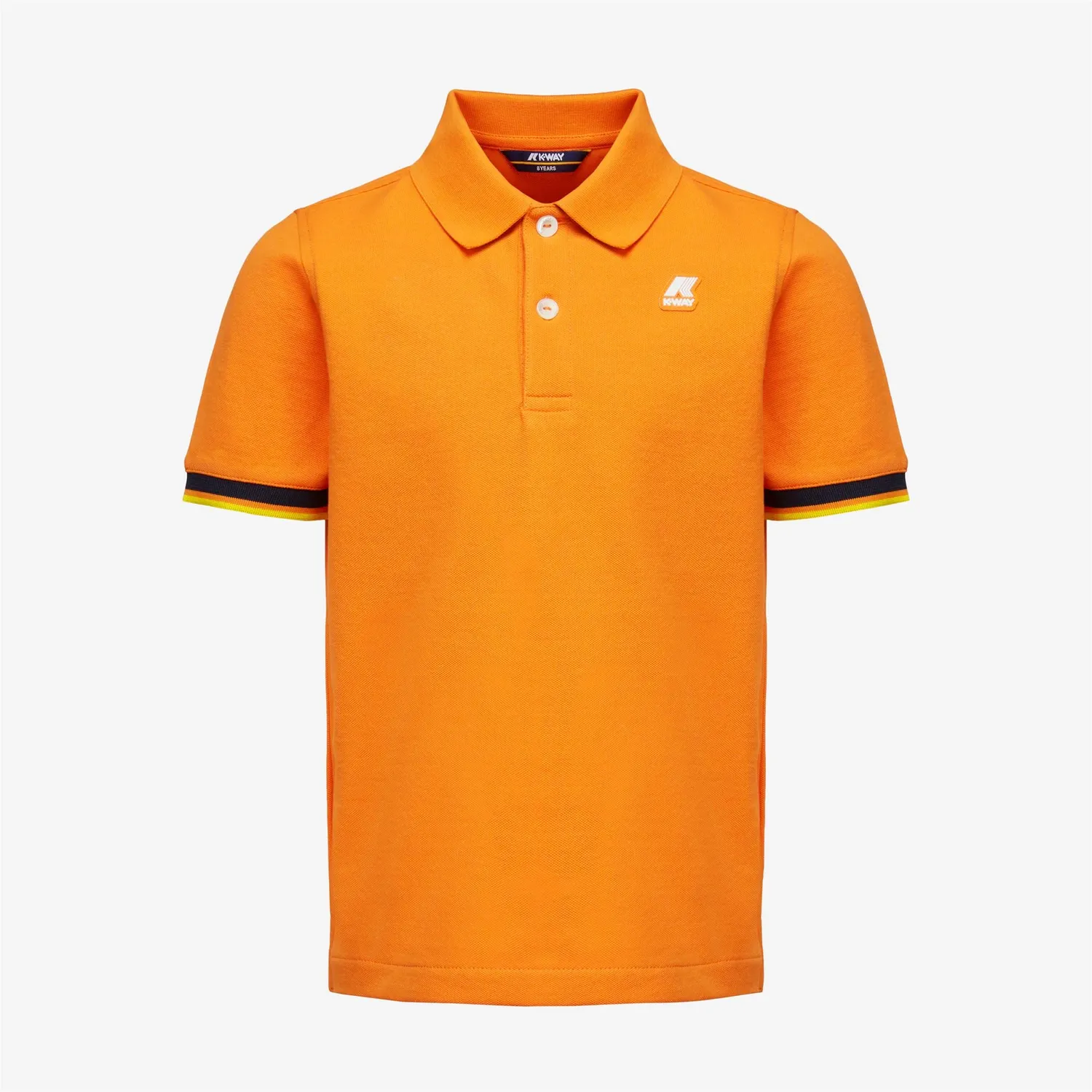 K-Way Vincent polo baiat Orange Russet bumbac elastic