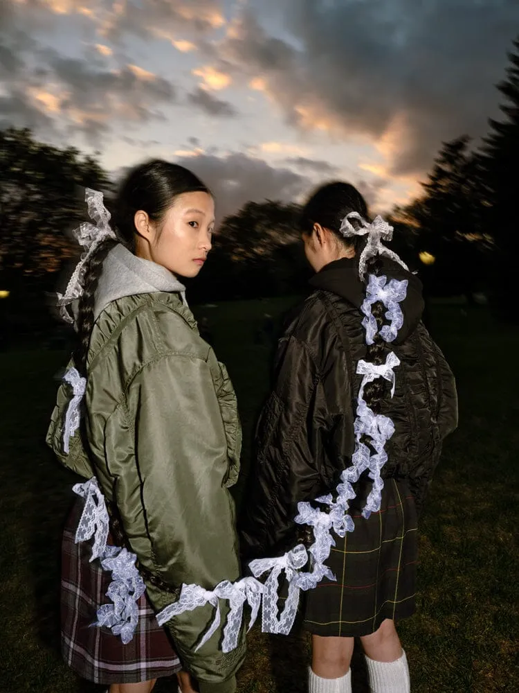 Alpha Industries MA-1 MadeMe geaca bomber verde gluga