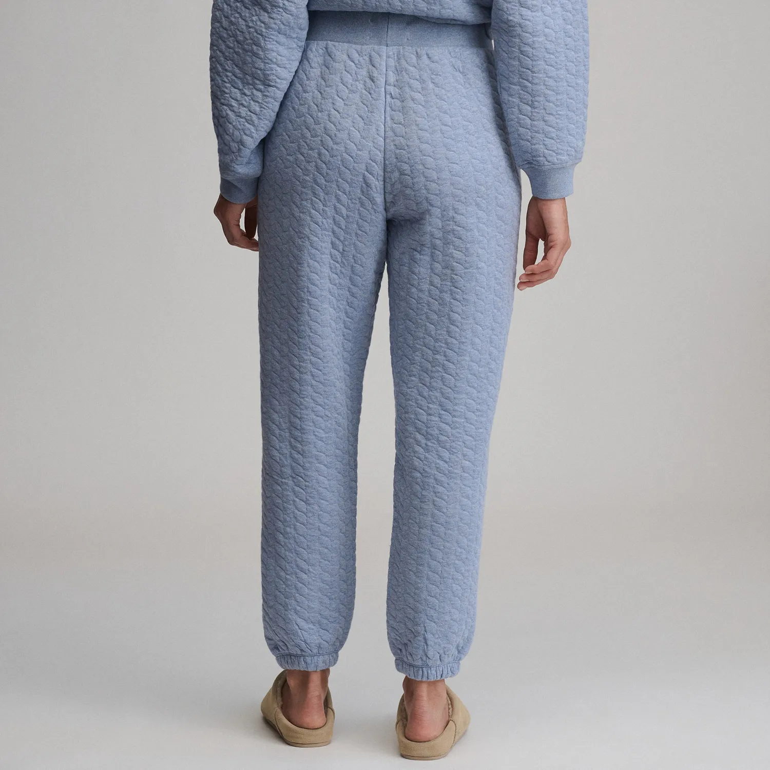 Eddie Bauer Quilted Pants pantaloni dama matlasati gri