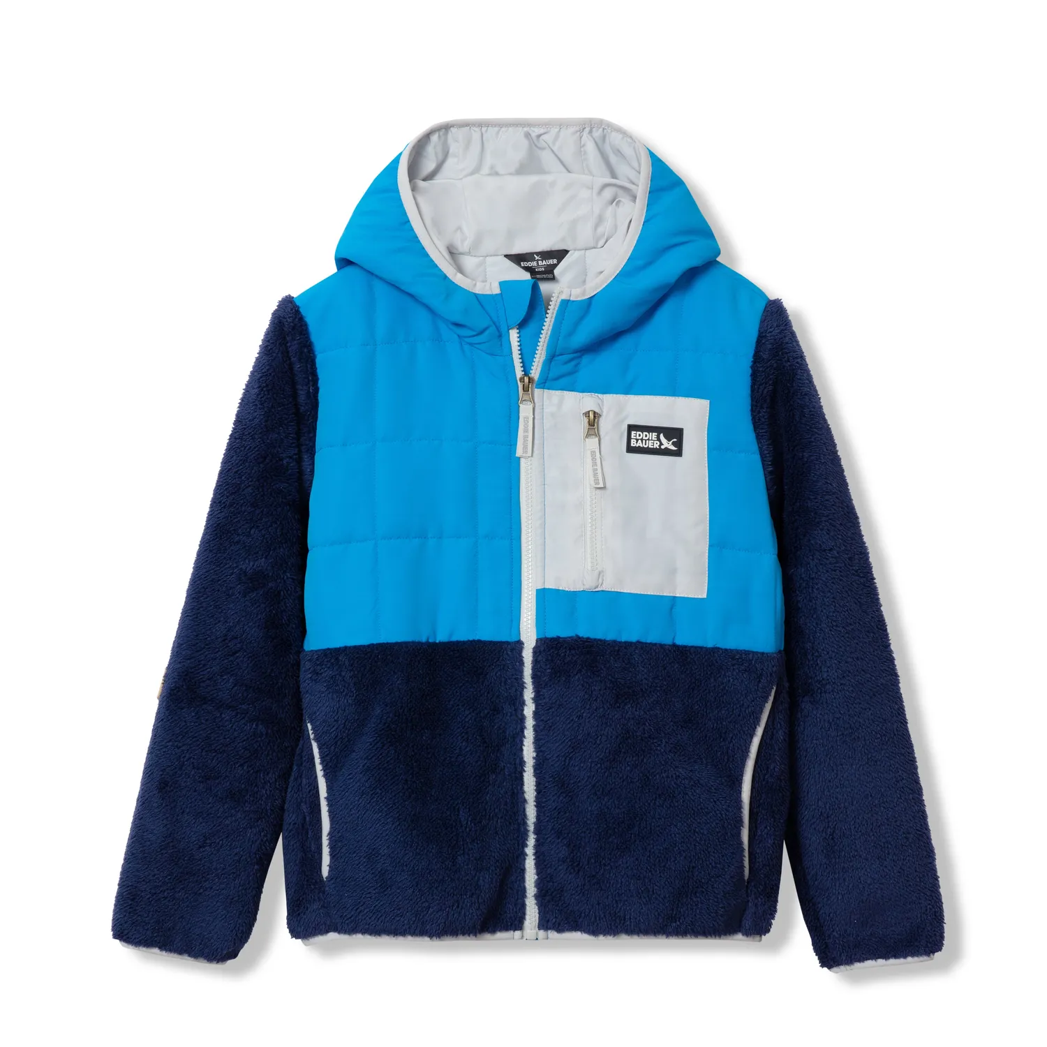 Eddie Bauer Mixed Media geaca fleece copii neagra calduroasa