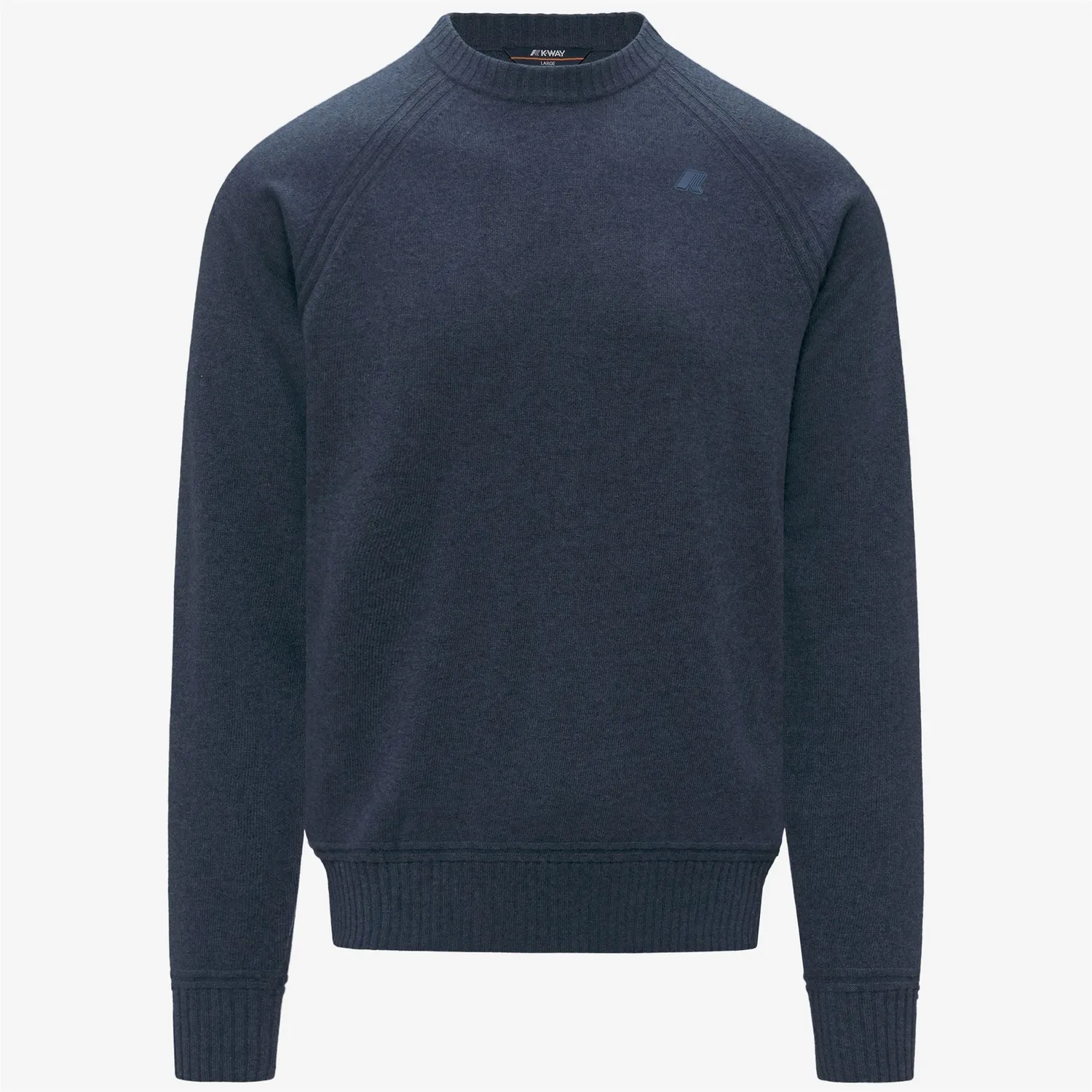 K-Way Sebas Wool Cashmere pulover albastru lână