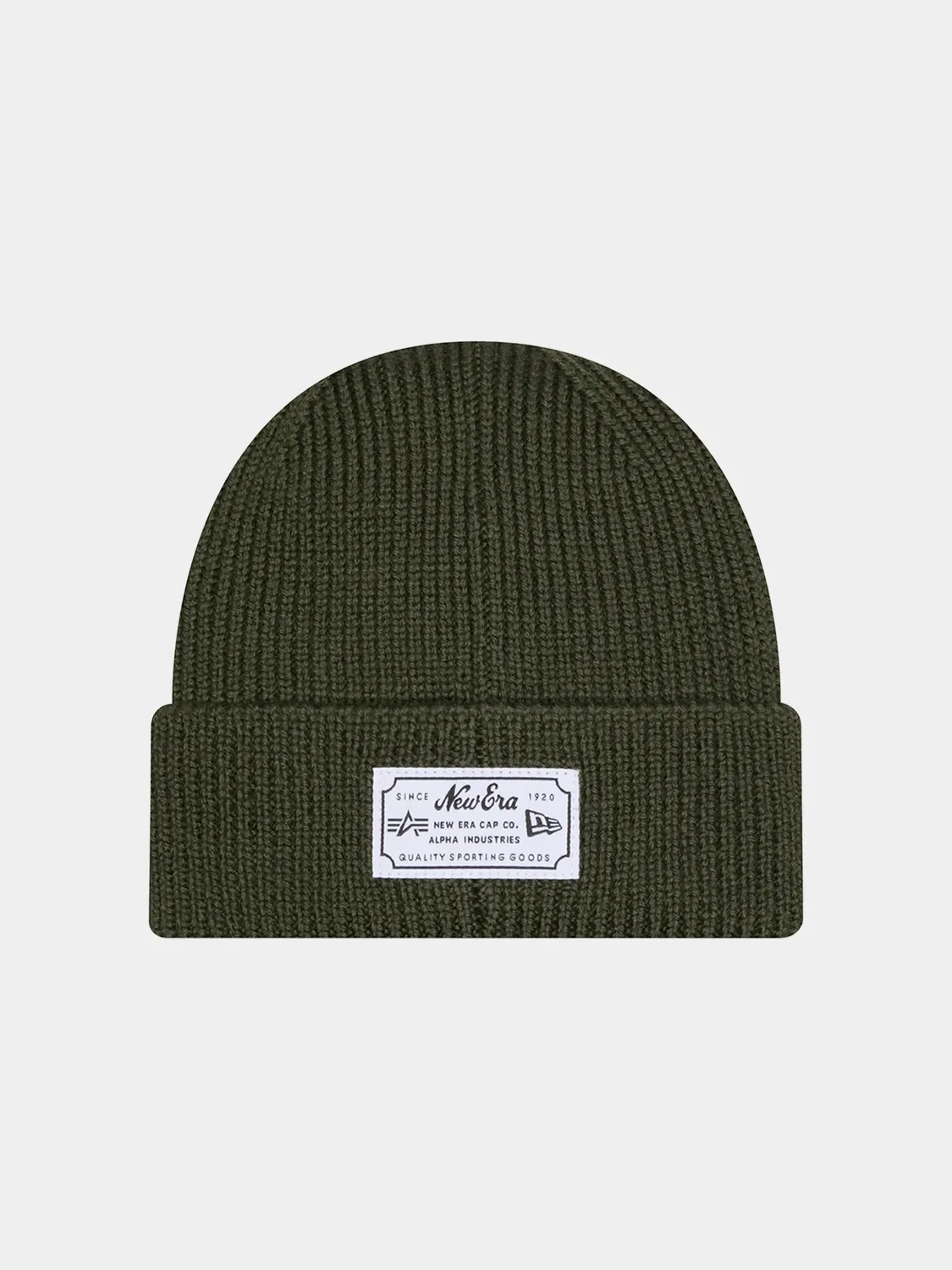 Alpha Industries Jets Beanie caciula verde lana merinos