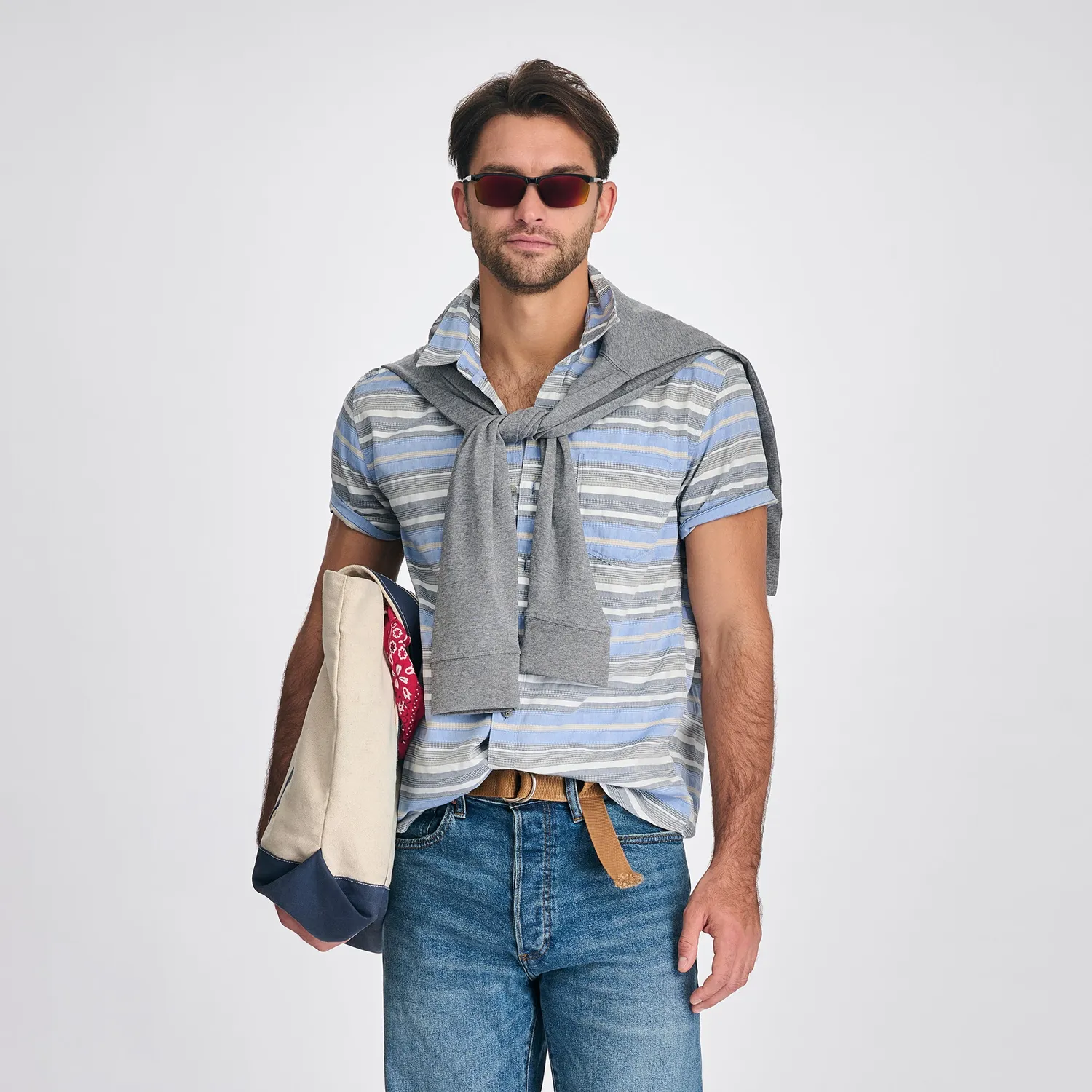 Eddie Bauer Camano cămașă bărbătească tile blue