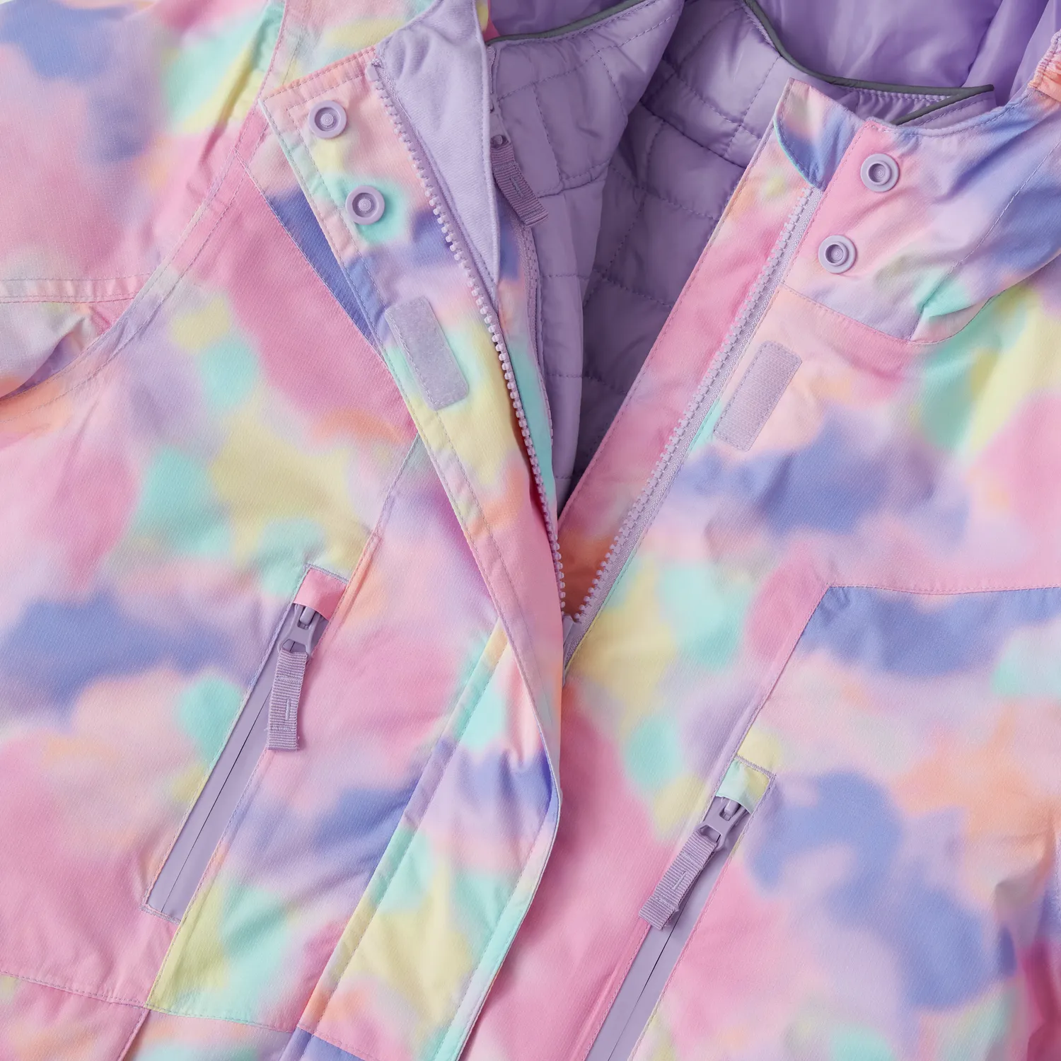Eddie Bauer Powder Search 3-In-1 geaca fete Cameo Pink impermeabila