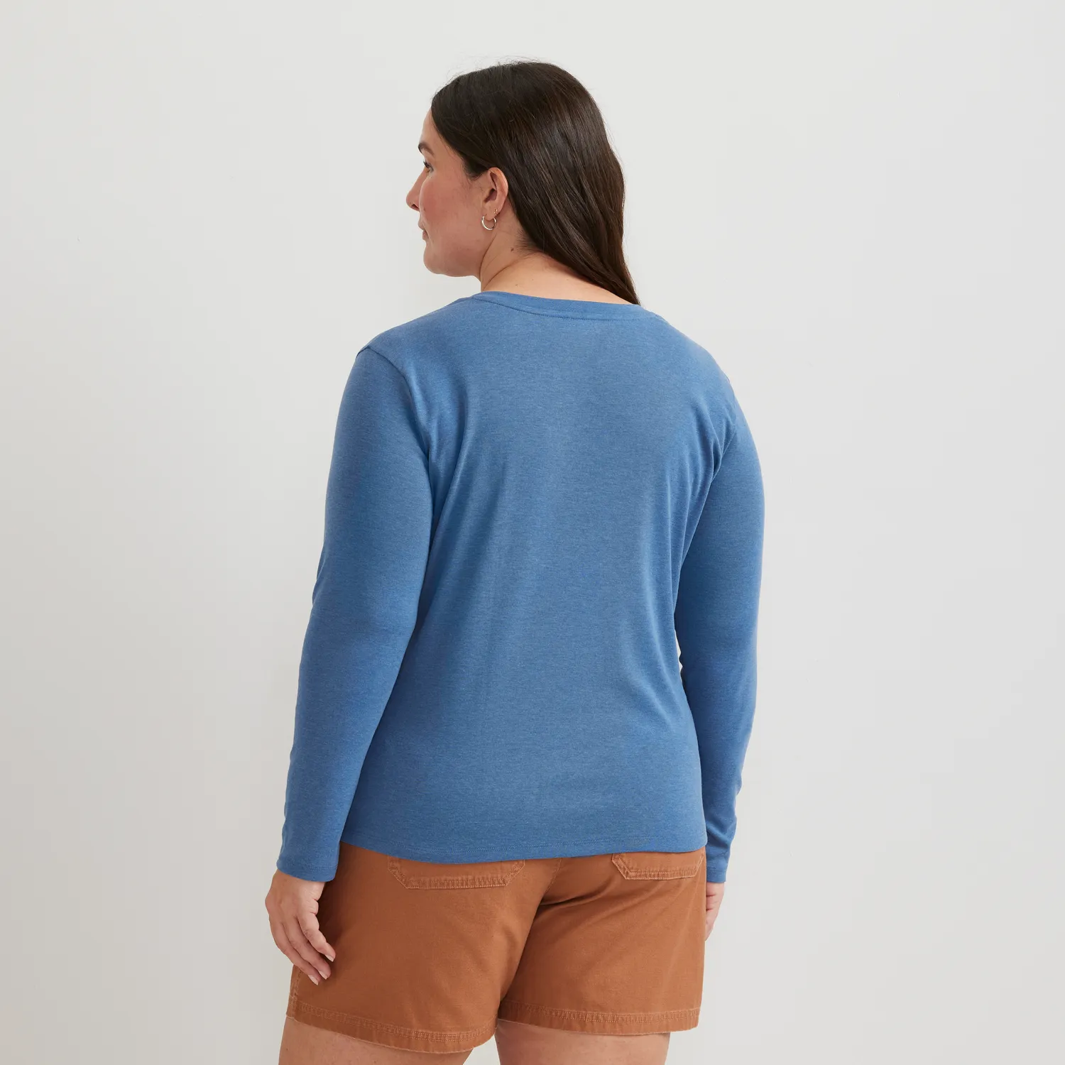 Eddie Bauer Everyday tricou damă mânecă lungă bumbac