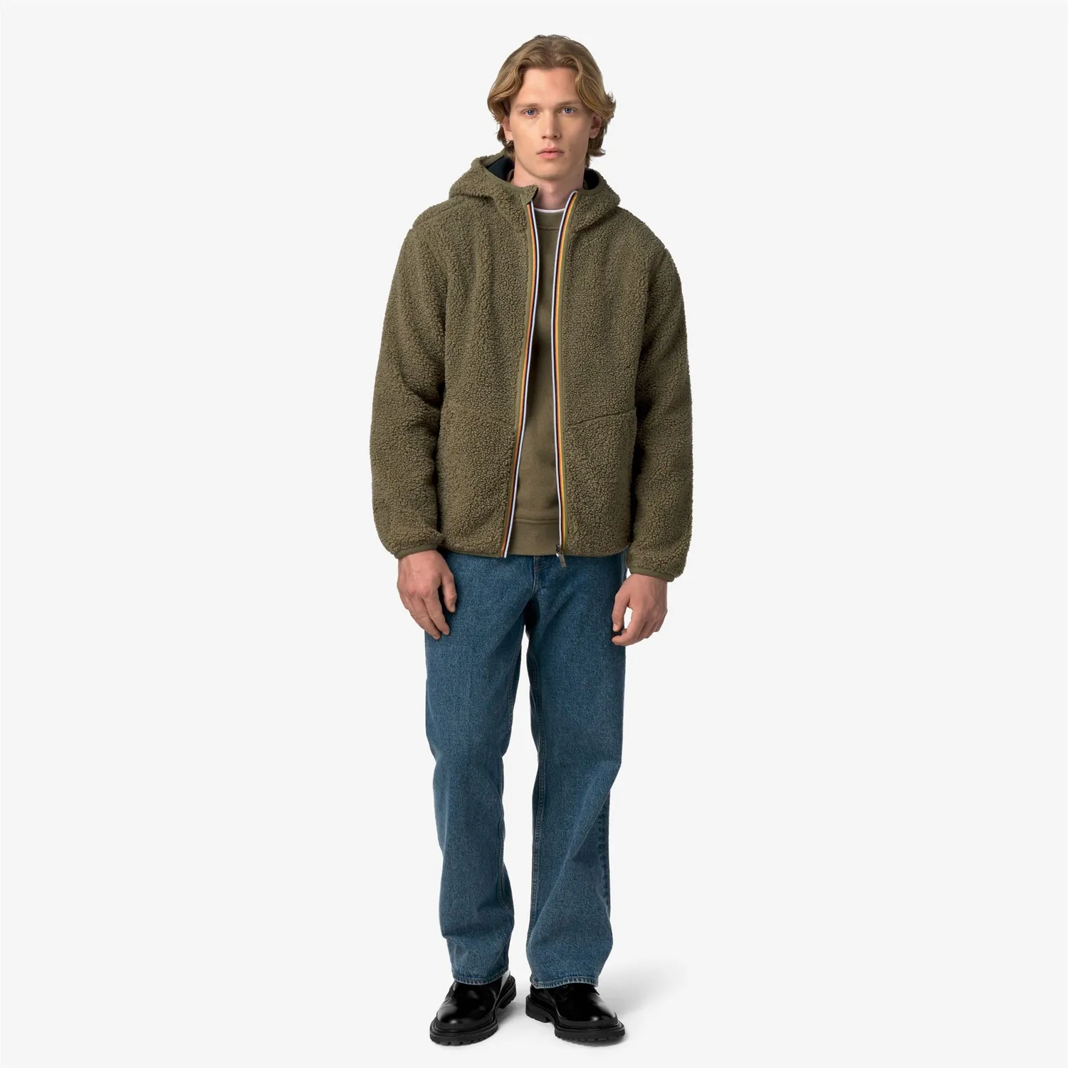 K-Way Jack Sherpa Polar geaca barbati reversibila calduroasa