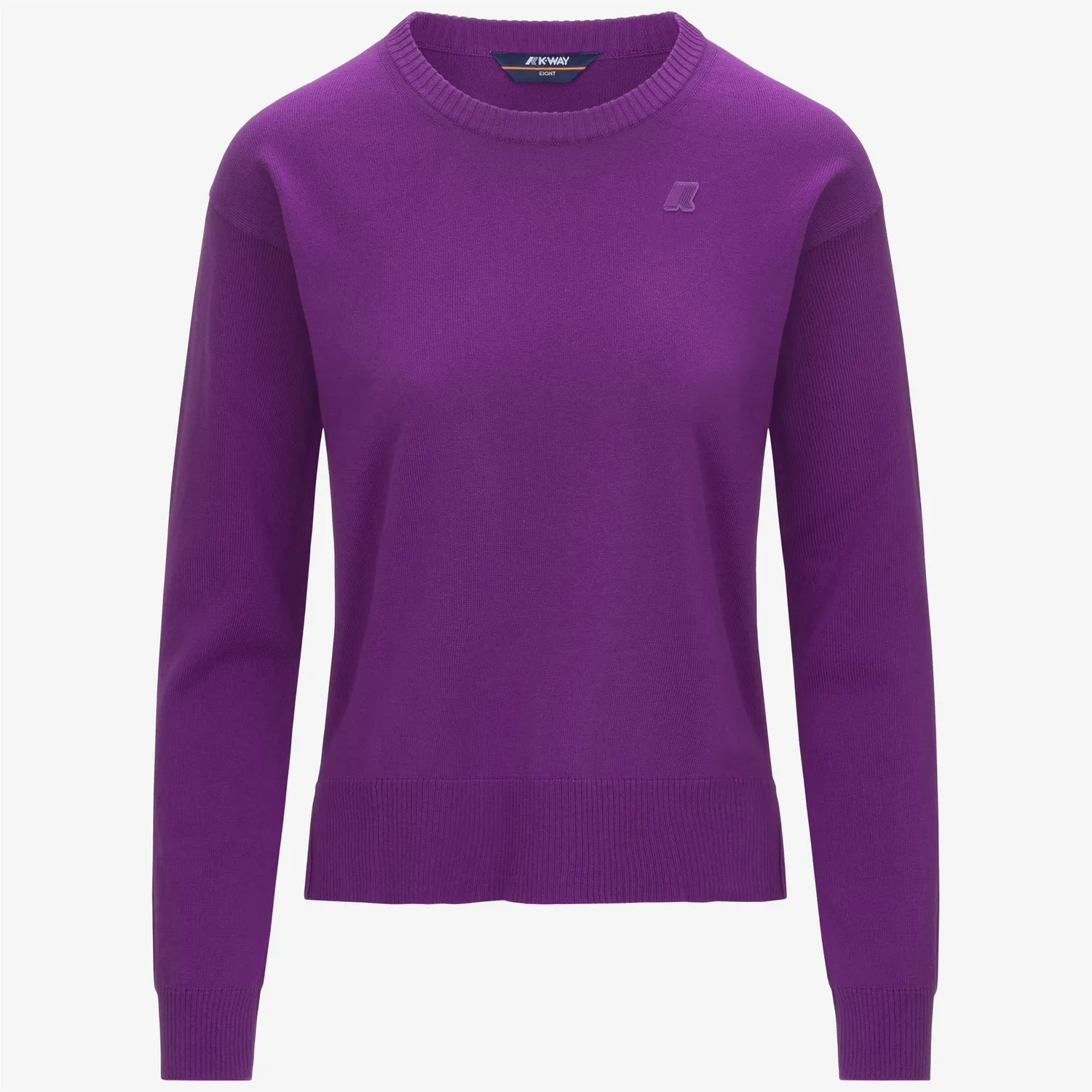 K-Way Domitine Cotton pulover dama violet scurt