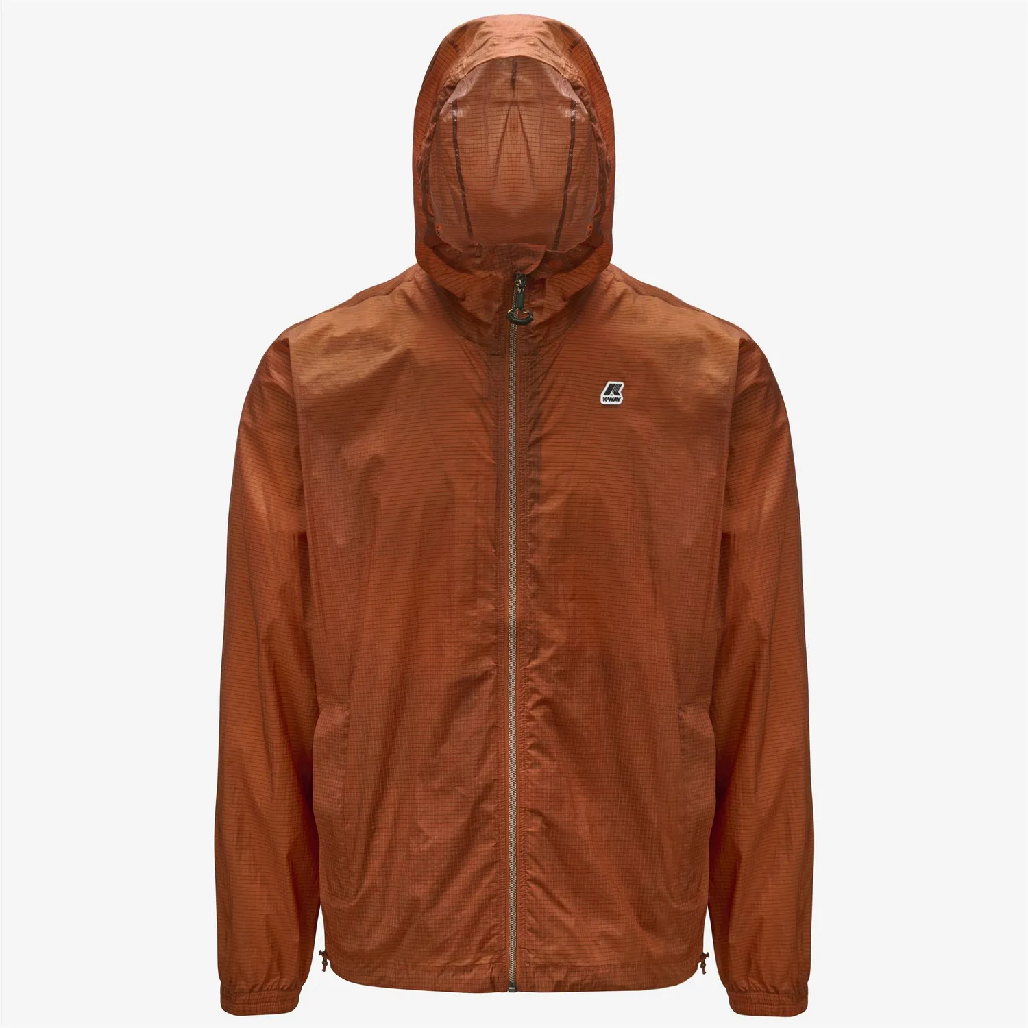 K-Way Cleon Nylon Ripstop geaca portocalie impermeabila