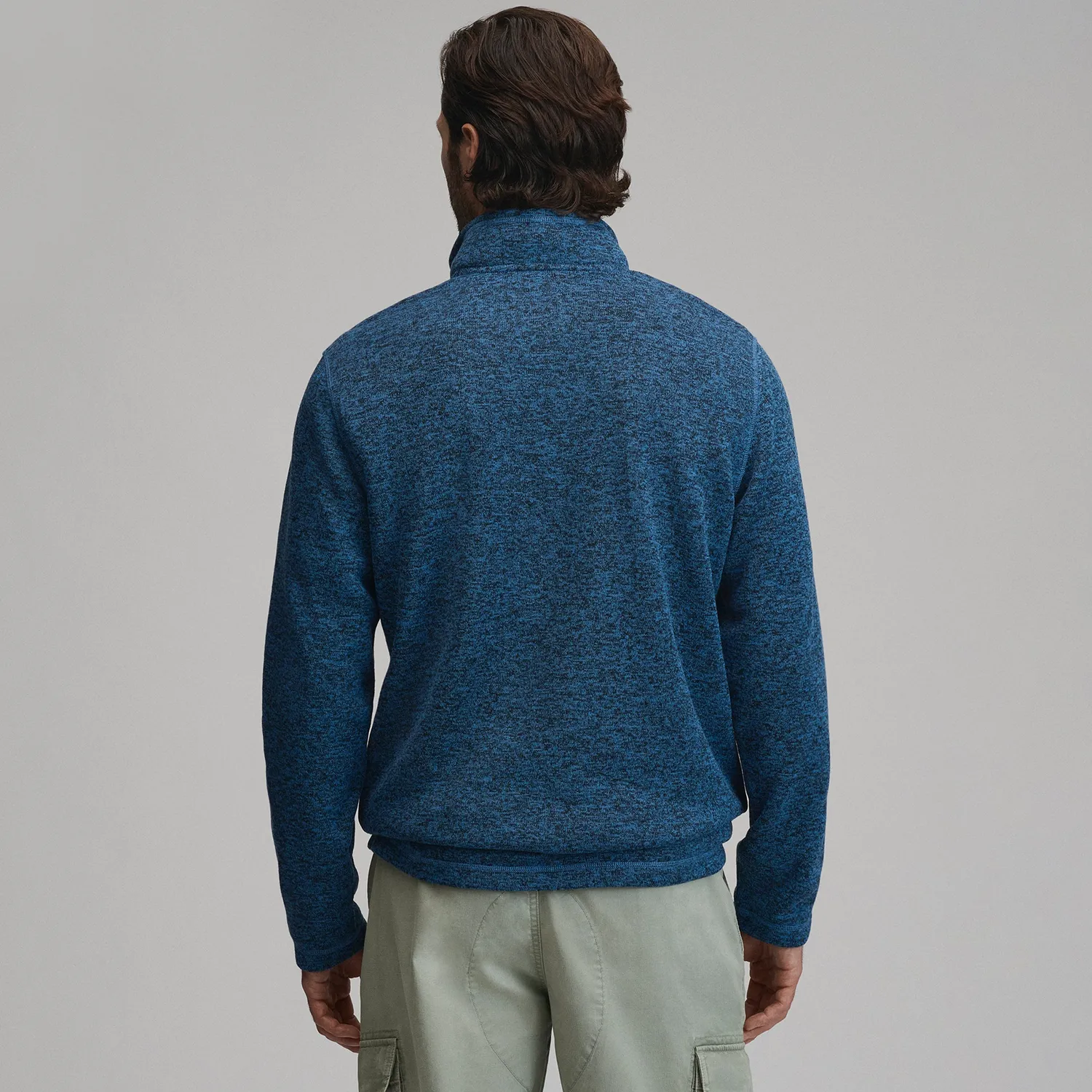 Eddie Bauer Radiator Fleece 1/4-Zip pulover Dk Chambray polar