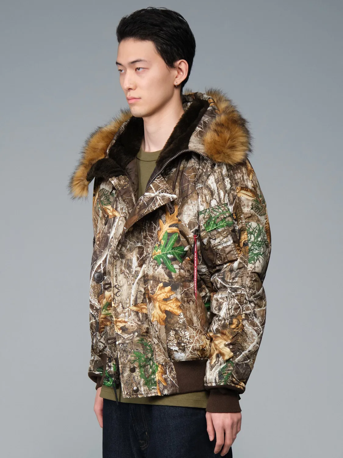 Alpha Industries N-2B parka camo Realtree iarna